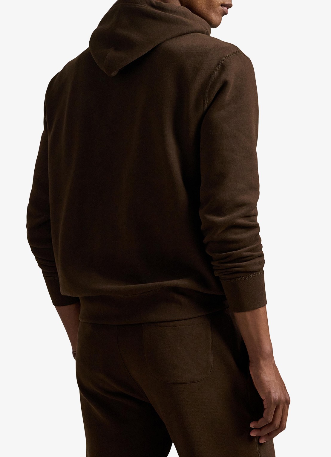 Ralph Lauren Hoodie met logoborduring - achterkant 5 nutmeg brown / bruin