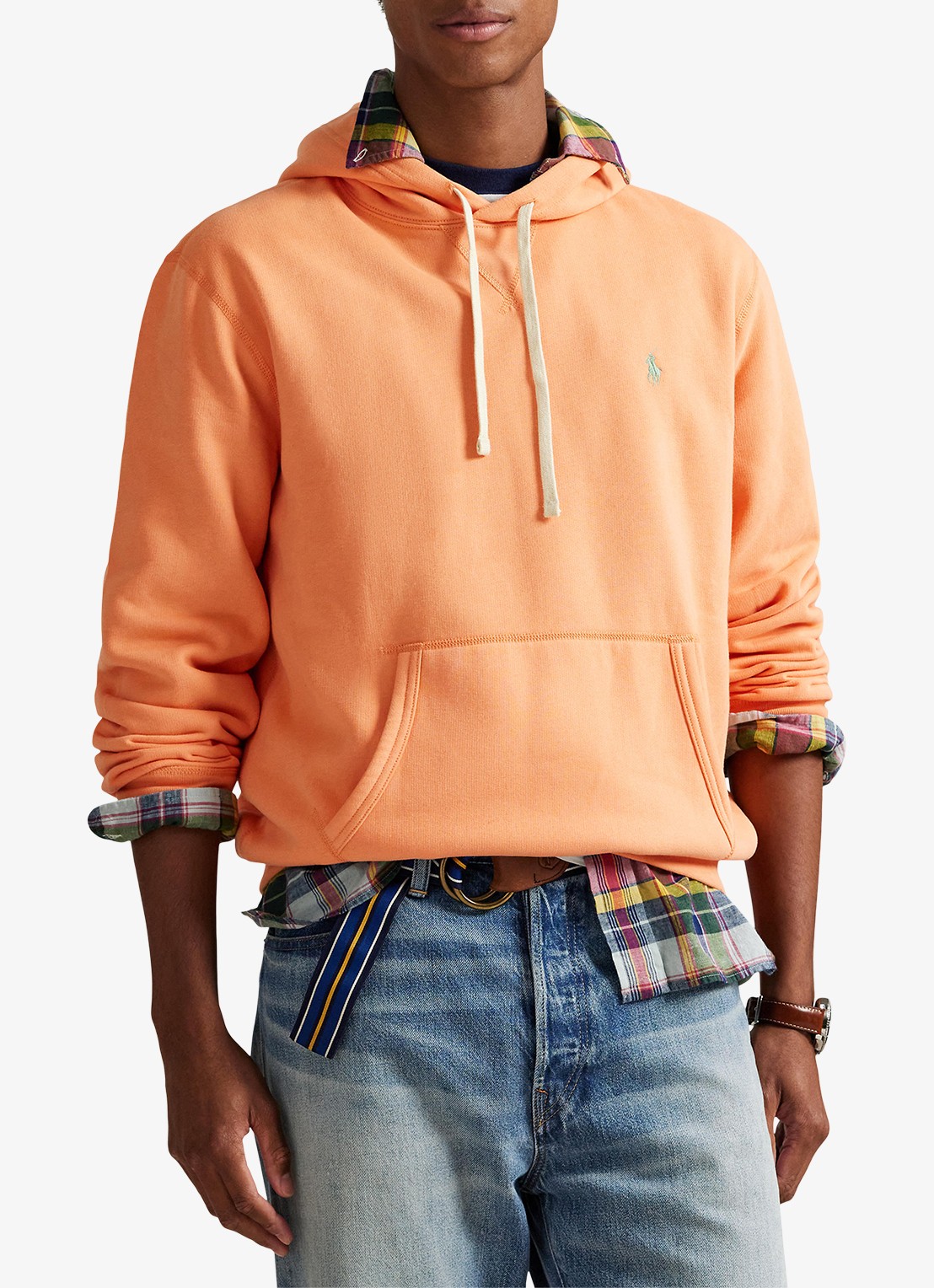 Ralph Lauren Hoodie met logoborduring - detail 4 pompano orange