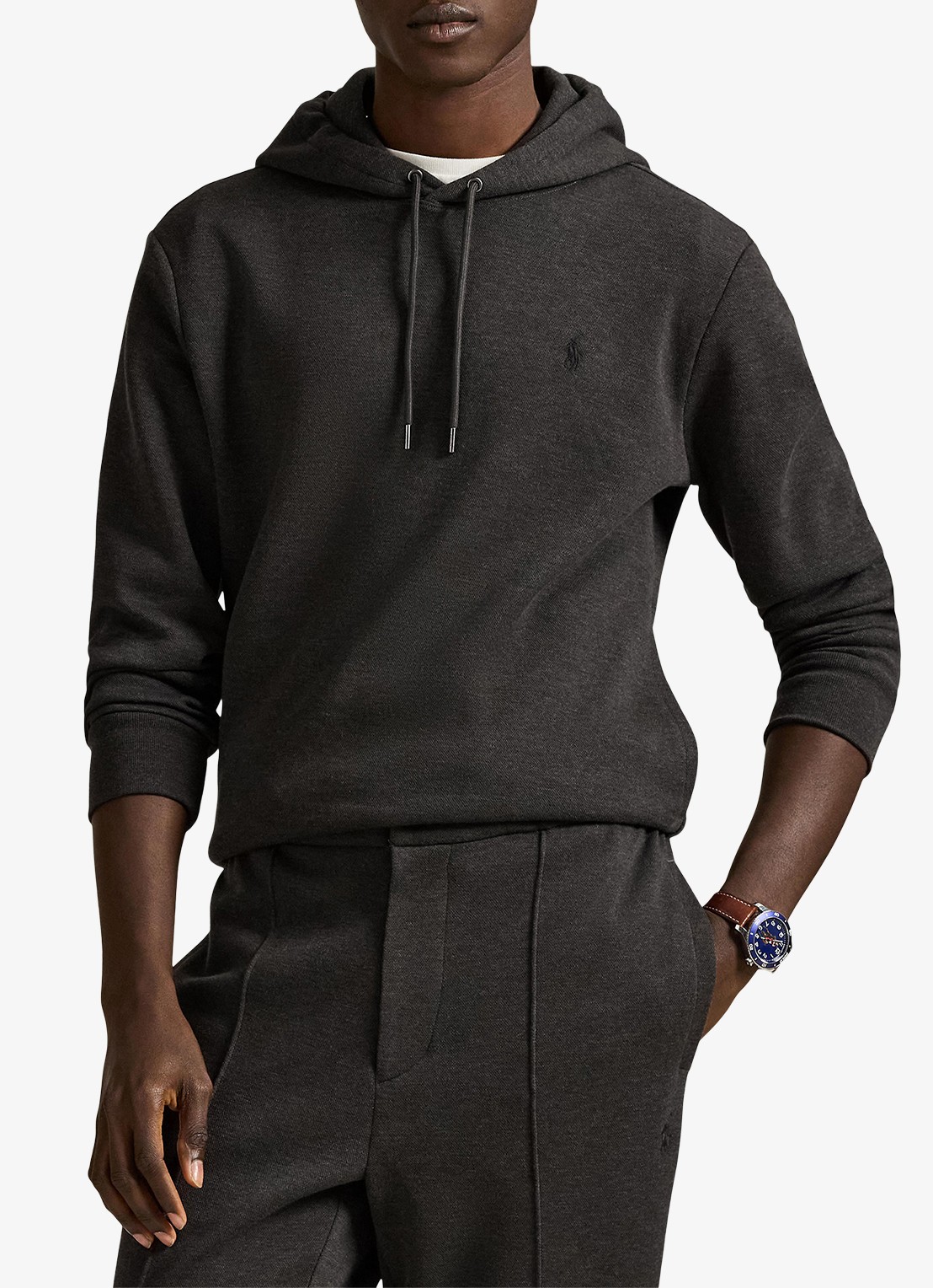 Ralph Lauren Hoodie met logoborduring - detail 3 dark charcoal / donkergrijs