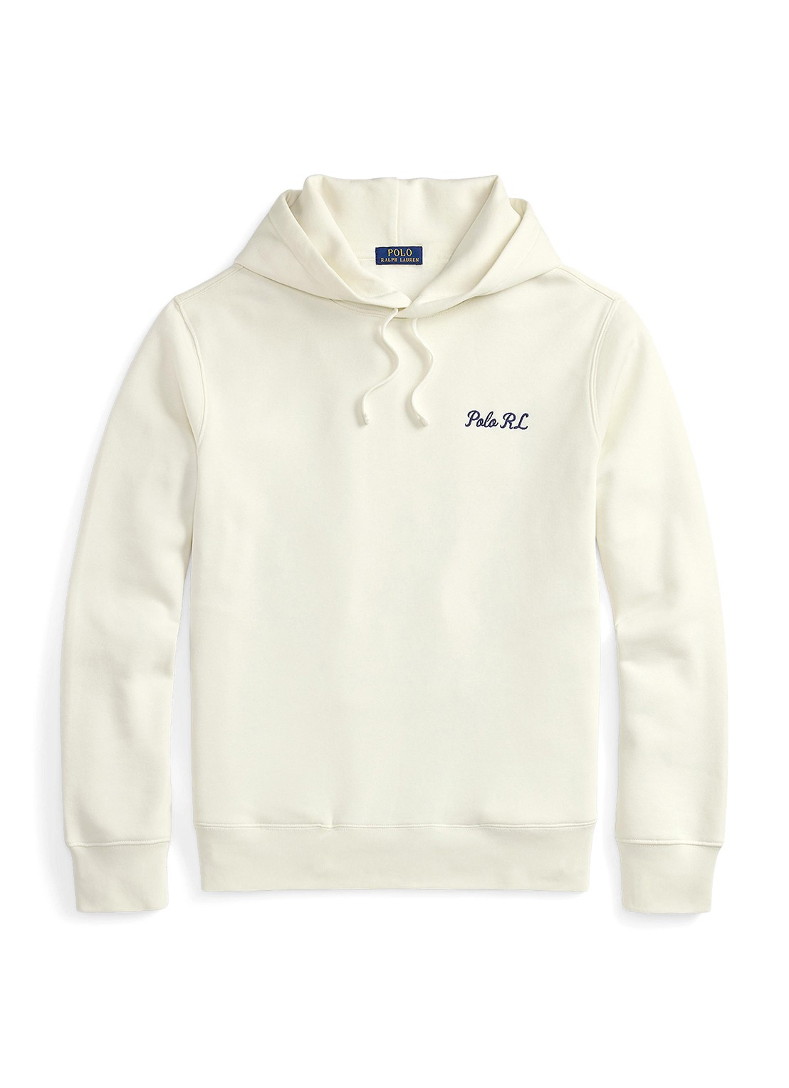 Ralph Lauren Hoodie met logoborduring - voorkant 4 nevis / wit