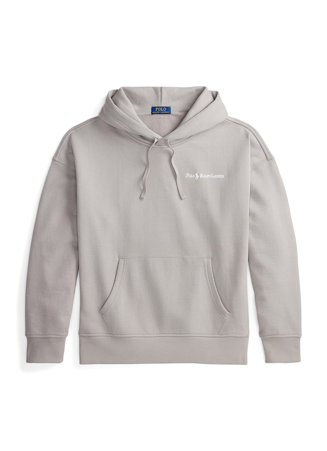 Ralph Lauren Hoodie met logoborduring - voorkant grey dawn / grijs