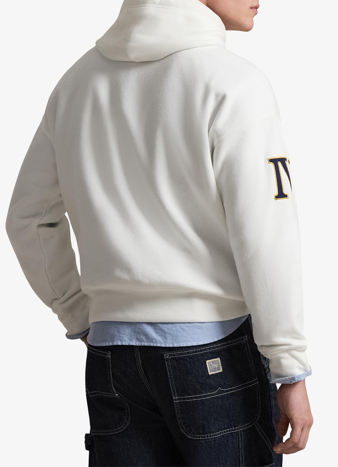 Ralph Lauren Hoodie met logoborduring - achterkant 5 white / wit