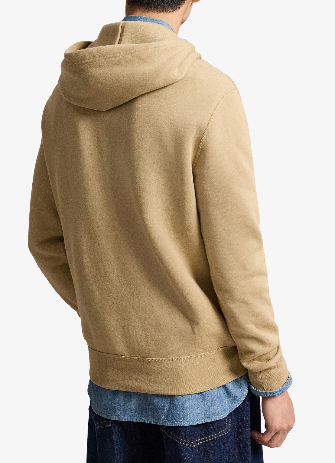 Ralph Lauren Hoodie met logoborduring - achterkant 3 vintage khaki / khaki