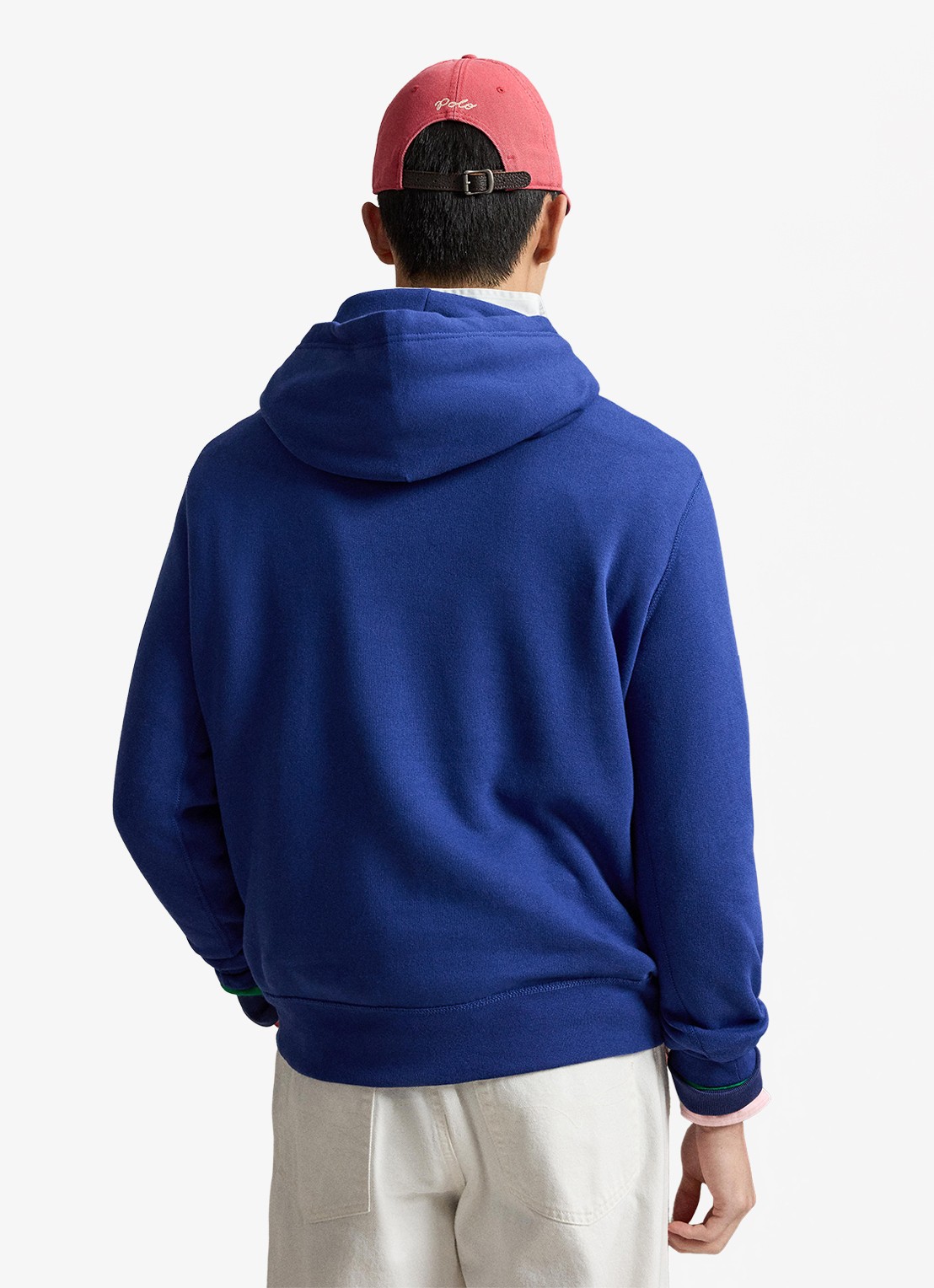 Ralph Lauren Hoodie met logoborduring - achterkant blue yacht / blauw