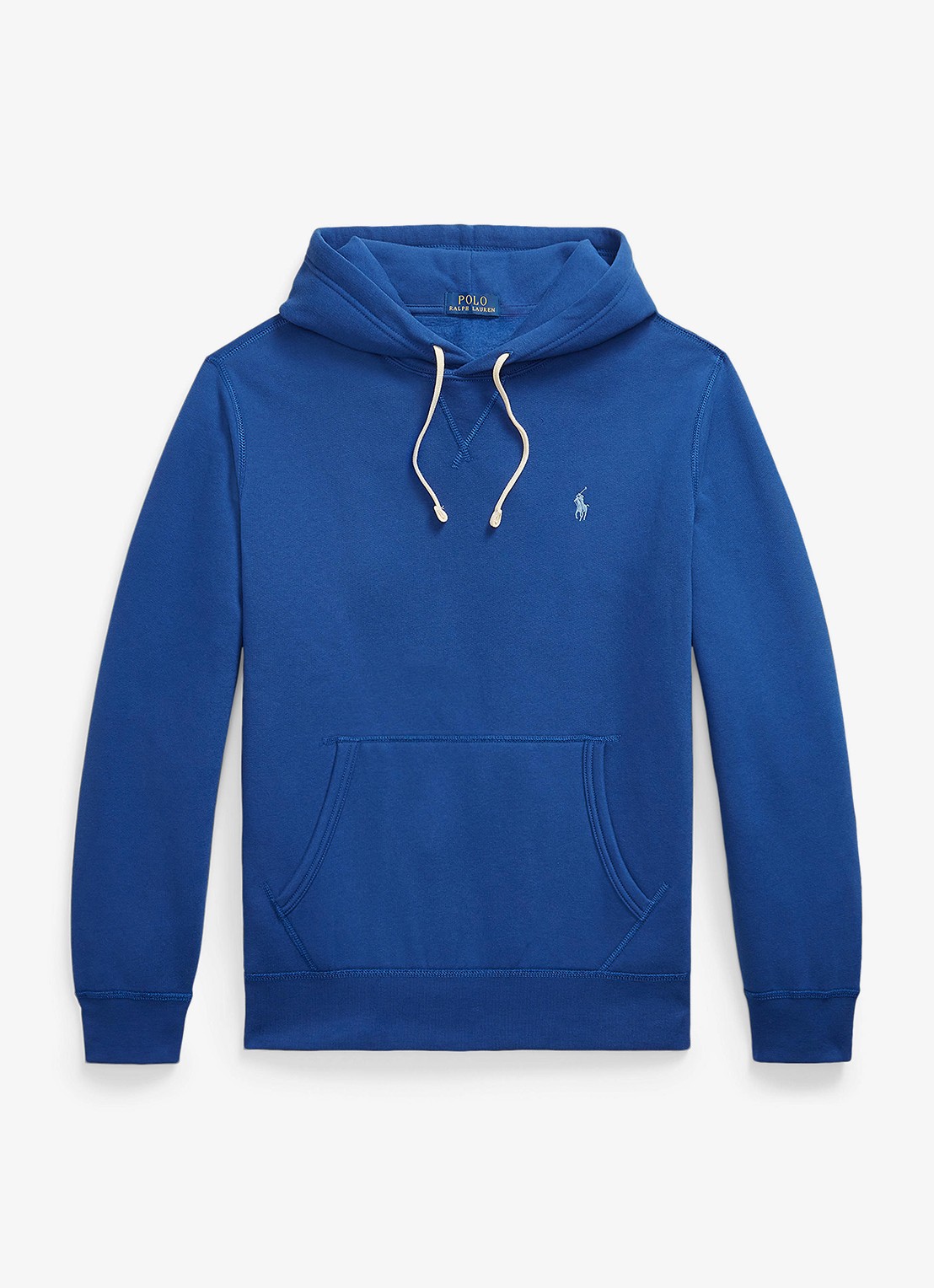Ralph Lauren Hoodie met logoborduring - voorkant 2 blue yacht / blauw