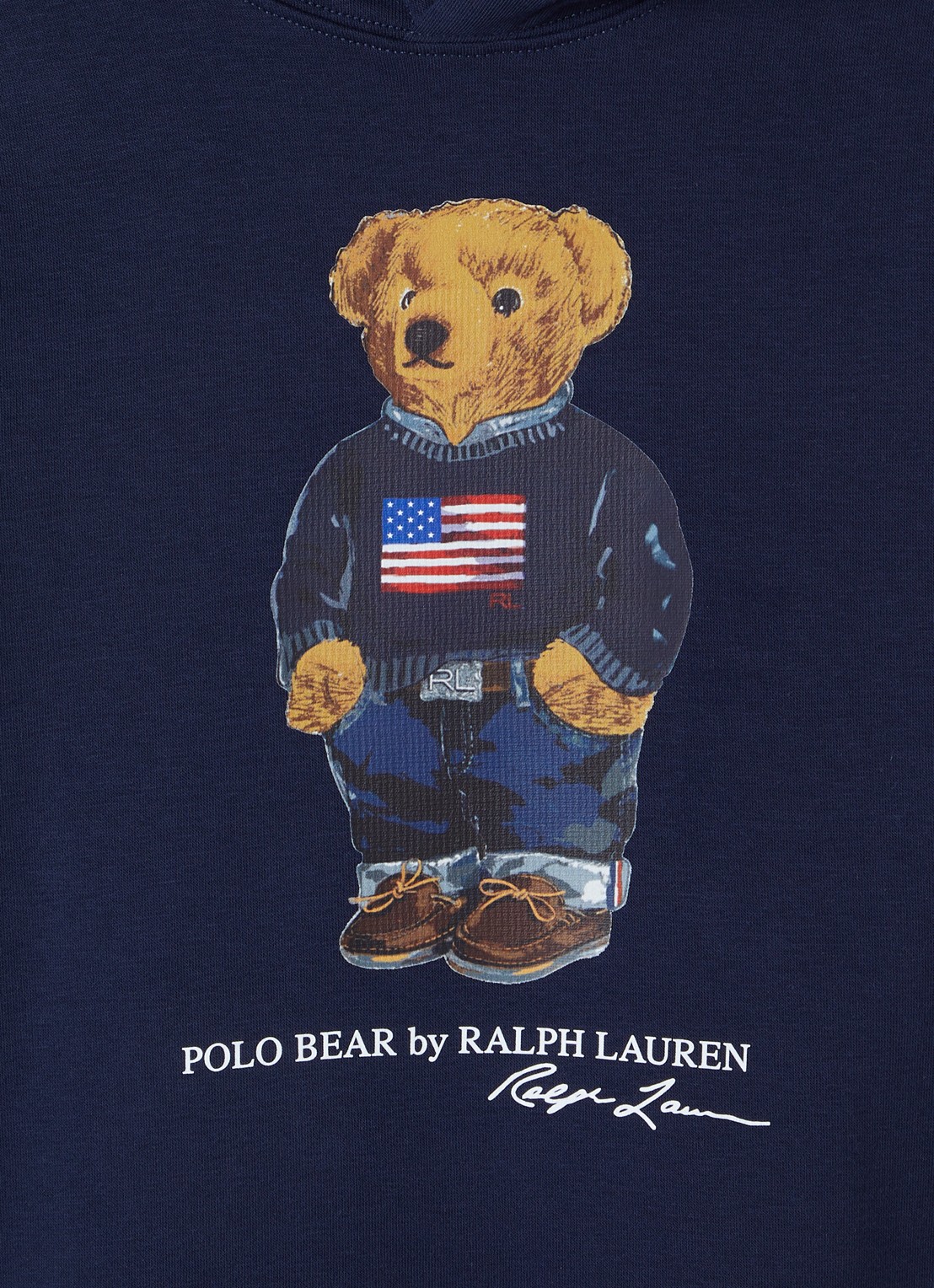 Ralph Lauren Hoodie met logoprint - detail 3 donkerblauw