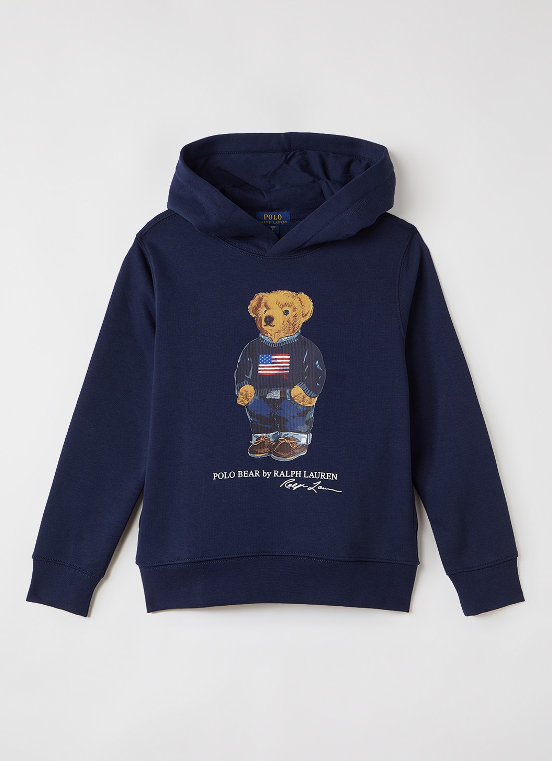 Ralph Lauren Hoodie met logoprint - voorkant donkerblauw