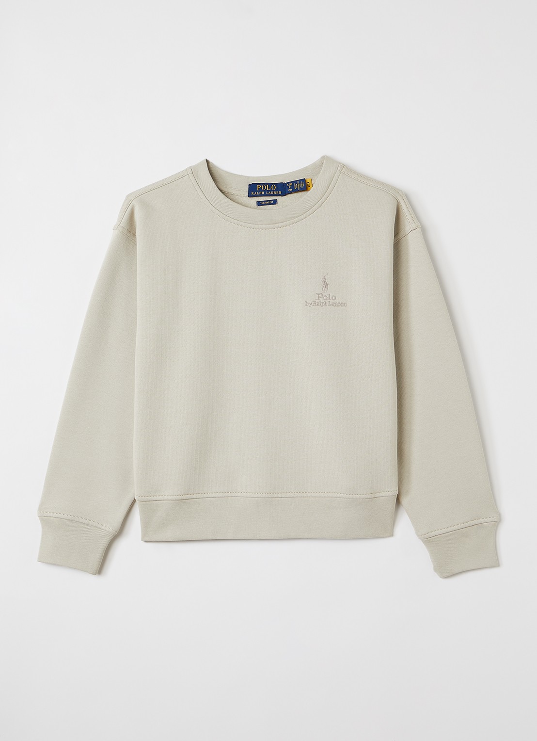 Ralph Lauren Hoodie met logoprint - voorkant beige