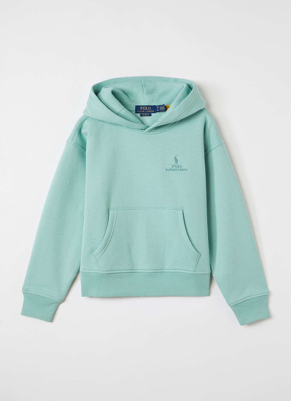 Ralph Lauren Hoodie met logoprint - voorkant mint