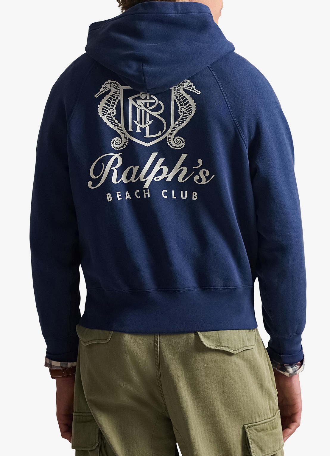 Ralph Lauren Hoodie met logoprint - achterkant 3 dark cobalt / kobaltblauw