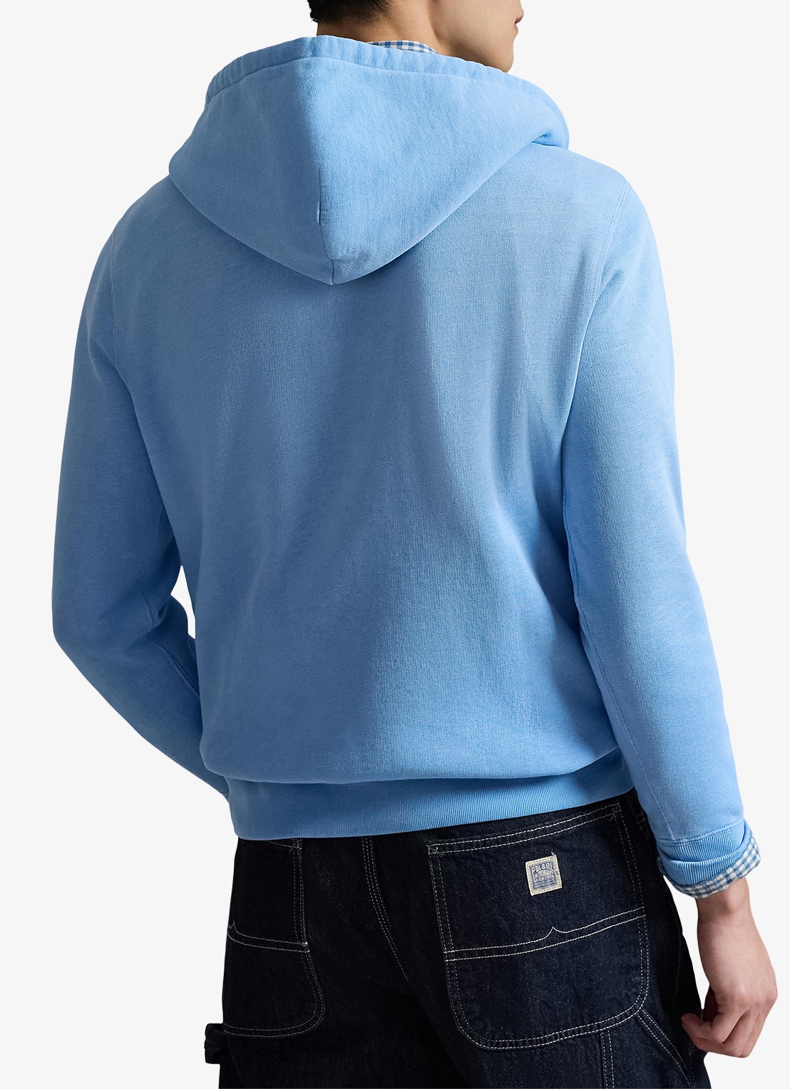 Ralph Lauren Hoodie met logoprint - achterkant chambray blue / lichtblauw