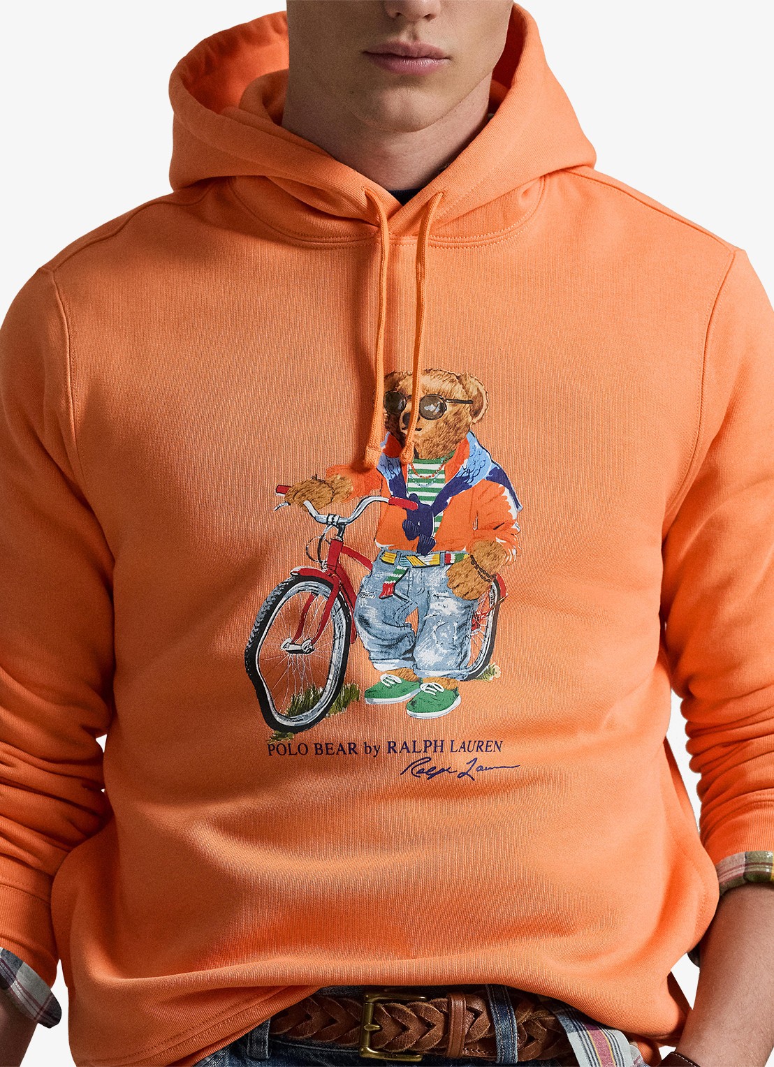 Ralph Lauren Hoodie met logoprint - detail 2 poppy / oranje