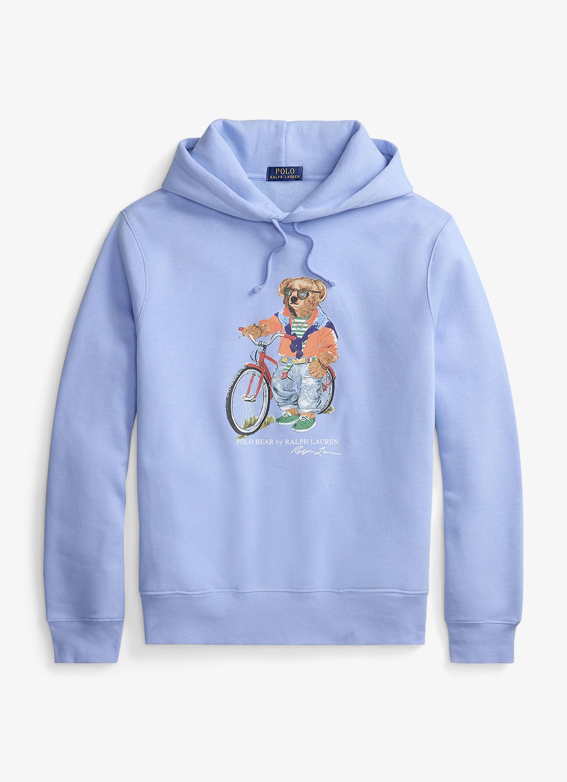 Ralph Lauren Hoodie met logoprint - voorkant austin blue / blauw