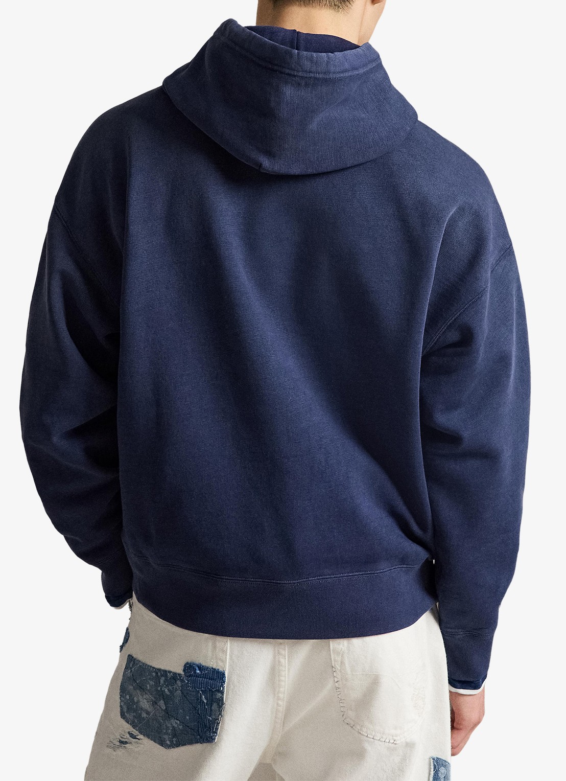Ralph Lauren Hoodie met logoprint - achterkant 5 dark cobalt/ white / blauw