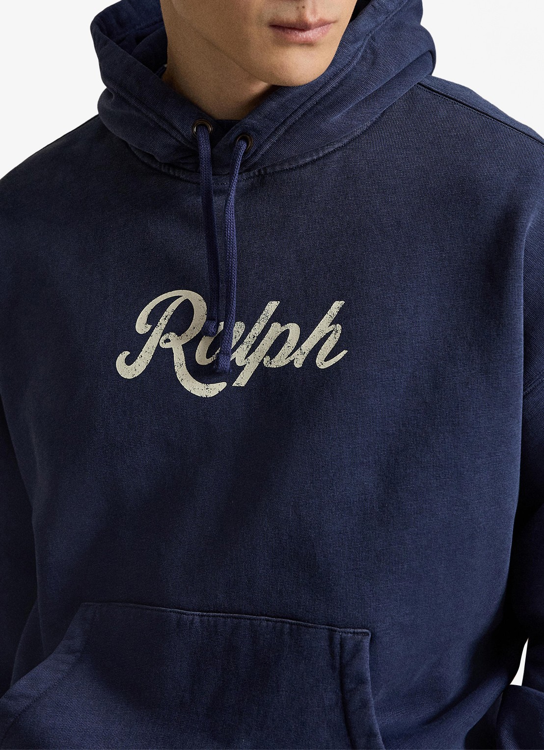 Ralph Lauren Hoodie met logoprint - detail 2 dark cobalt/ white / blauw