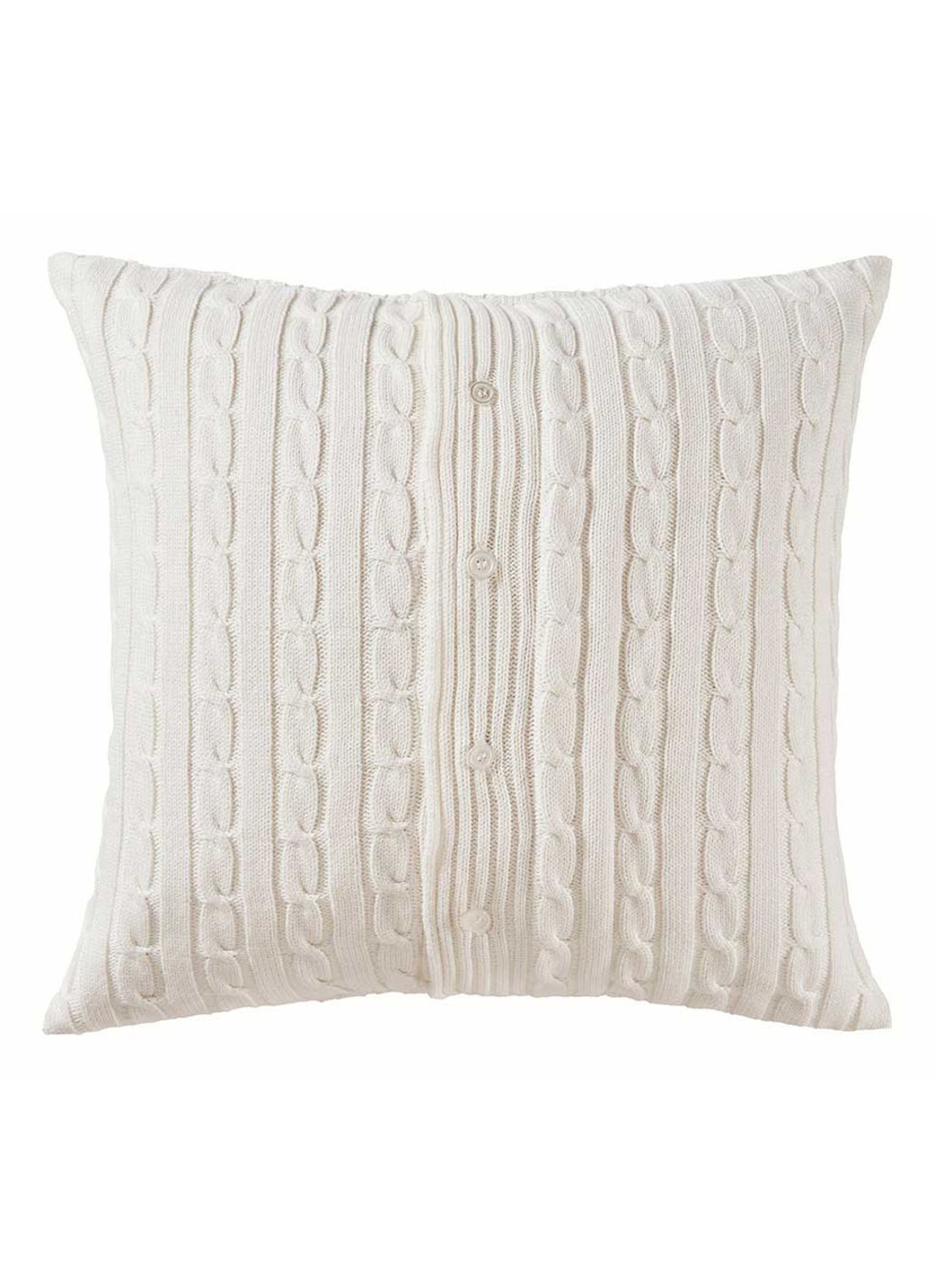 Ralph Lauren Houscou kussensloop van katoen - detail 3 gebroken wit
