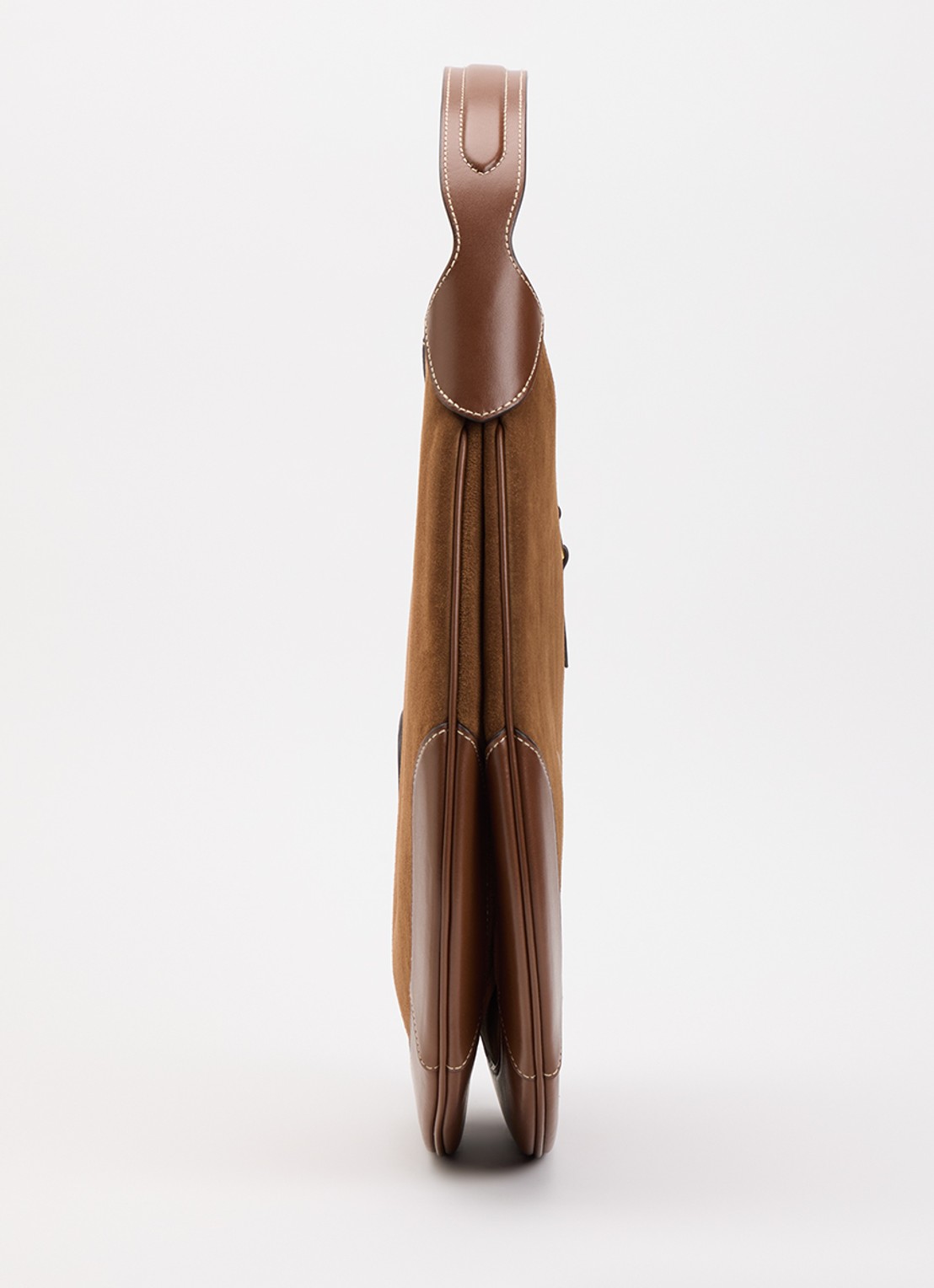 Ralph Lauren ID schoudertas van kalfsleer - detail 2 bruin