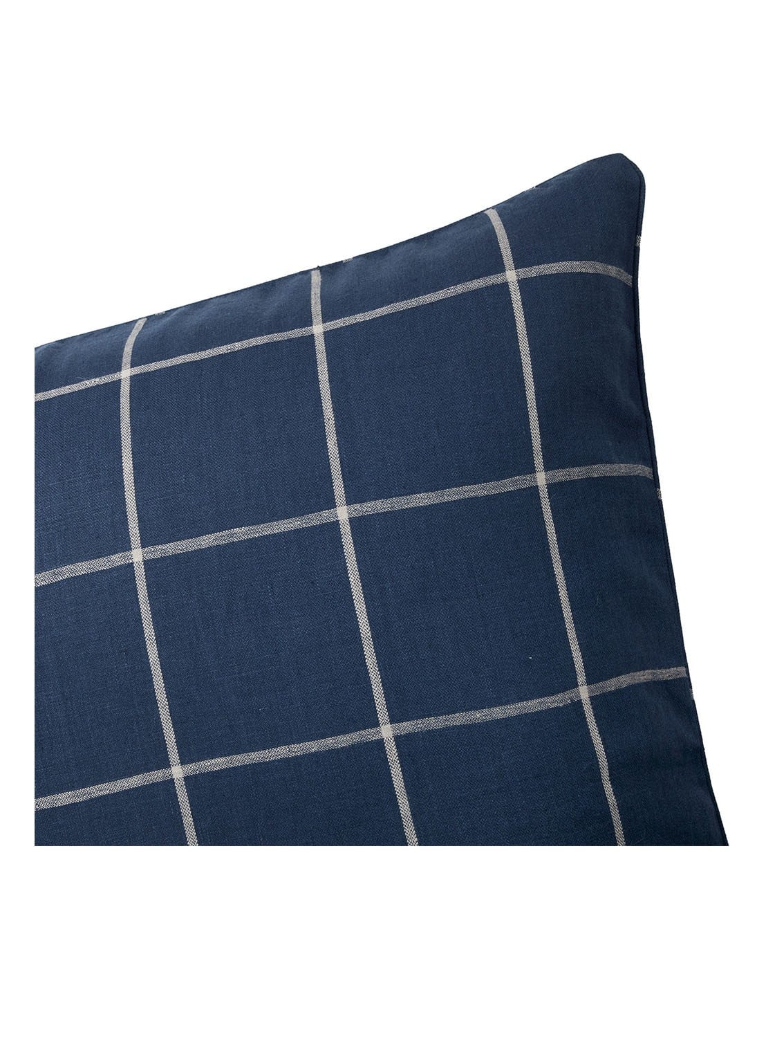 Ralph Lauren Inez kussensloop van katoenblend 45 x 45 cm - detail blauw