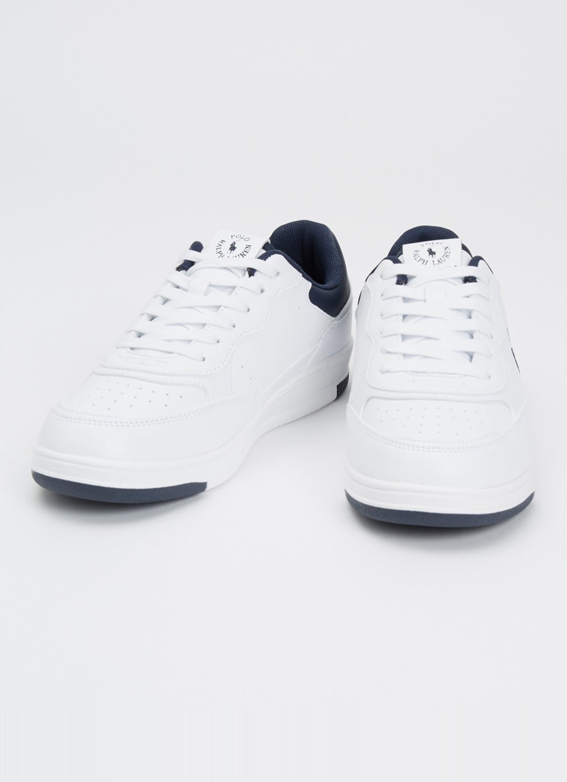 Ralph Lauren J-Masters Court II sneaker met logo - detail 3 wit
