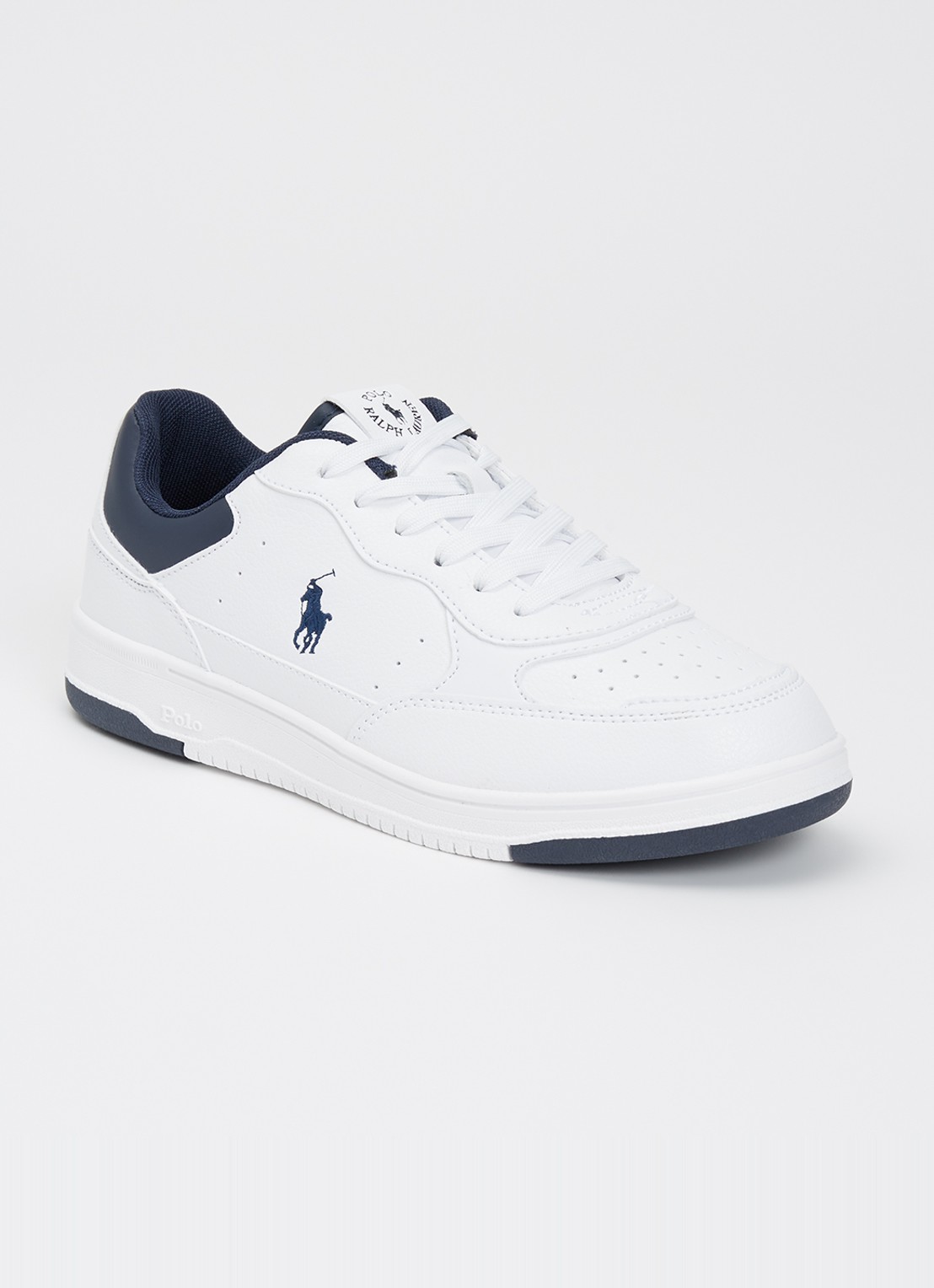 Ralph Lauren J-Masters Court II sneaker met logo - voorkant 2 wit