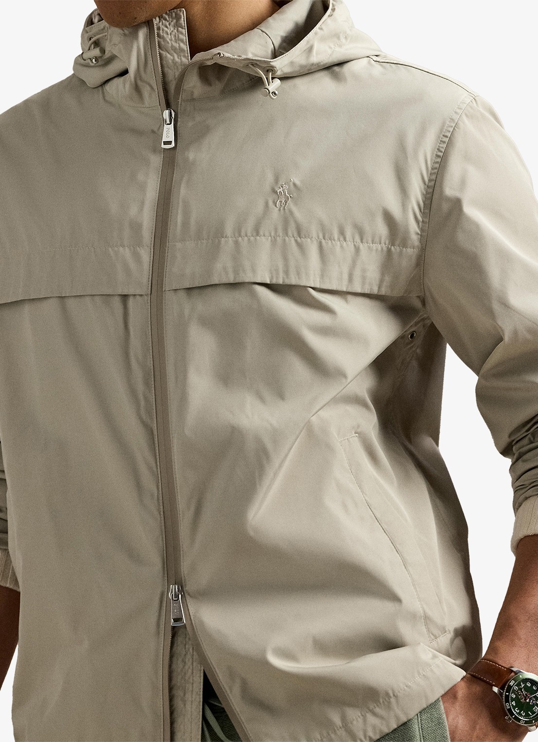 Ralph Lauren Jack met capuchon en steekzakken - detail 3 classic stone / beige
