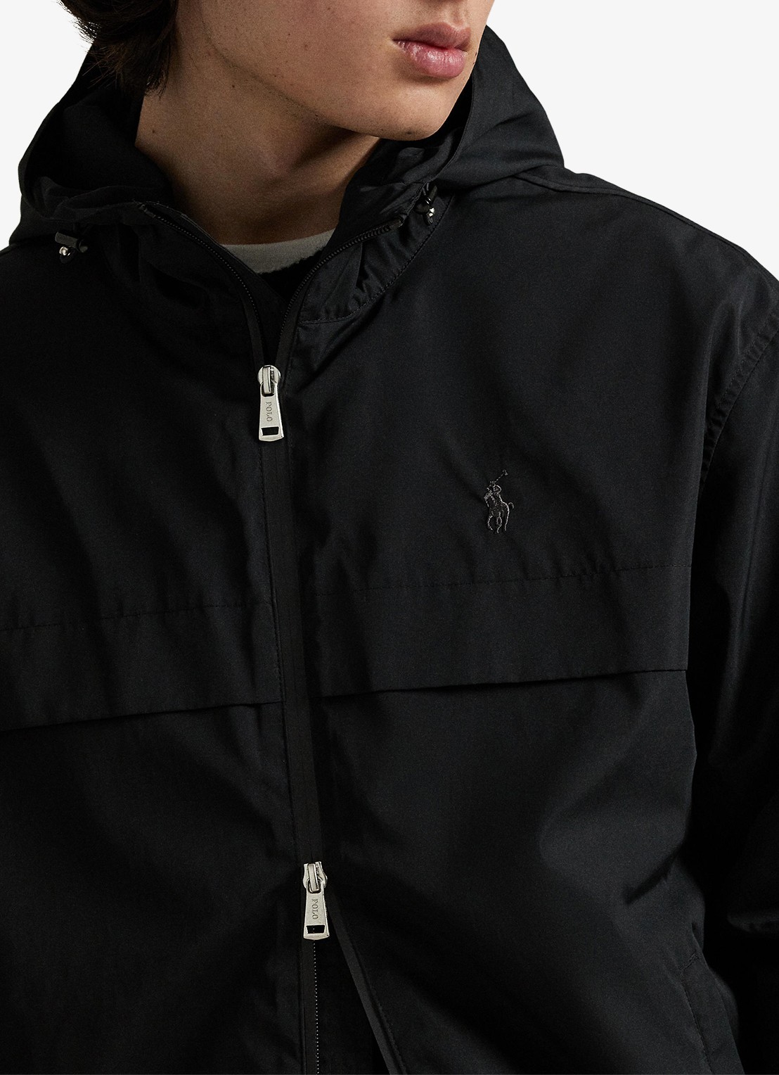 Ralph Lauren Jack met capuchon en steekzakken - detail 5 polo black / zwart