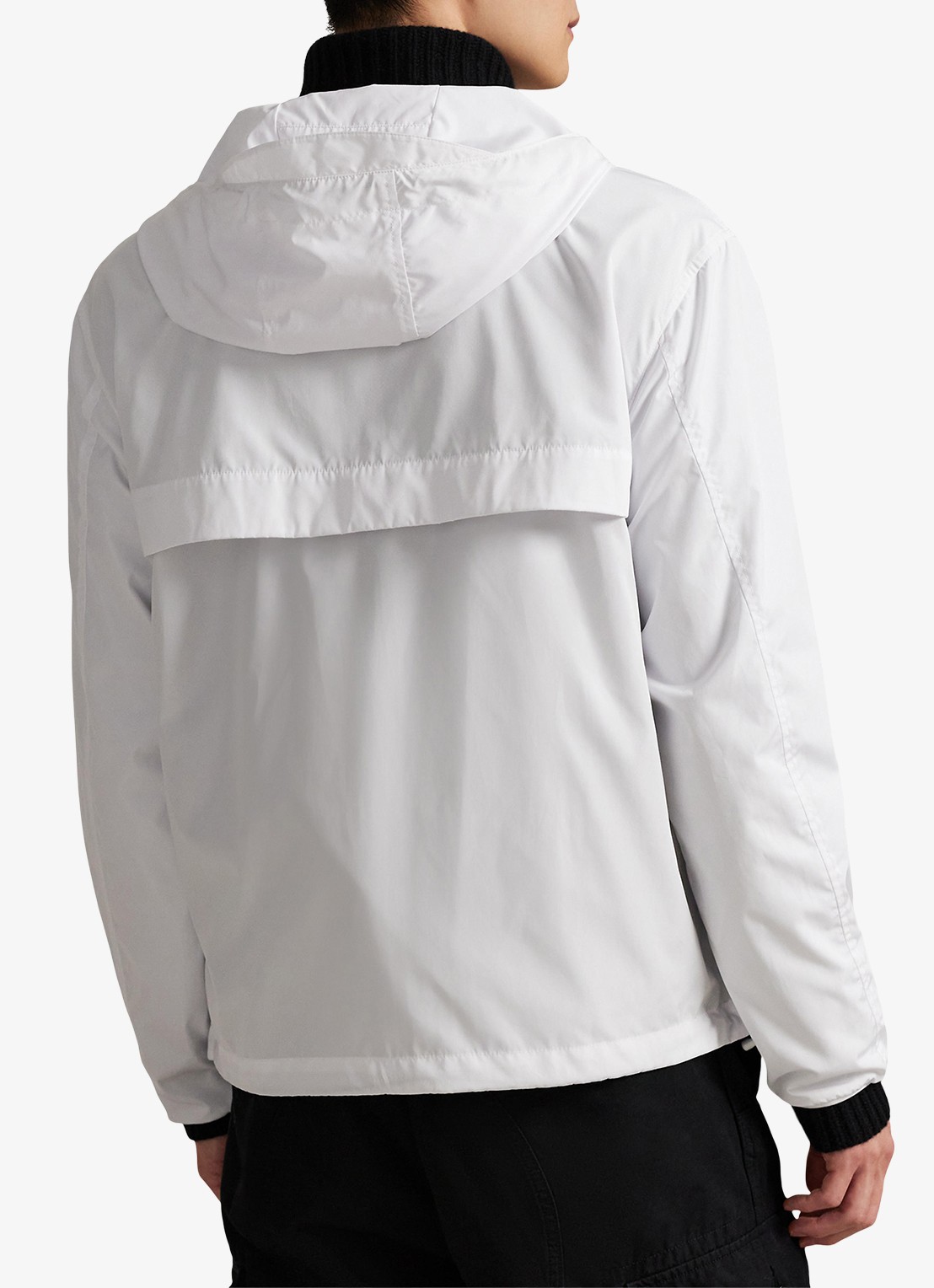 Ralph Lauren Jack met capuchon en steekzakken - achterkant ceramic white / wit