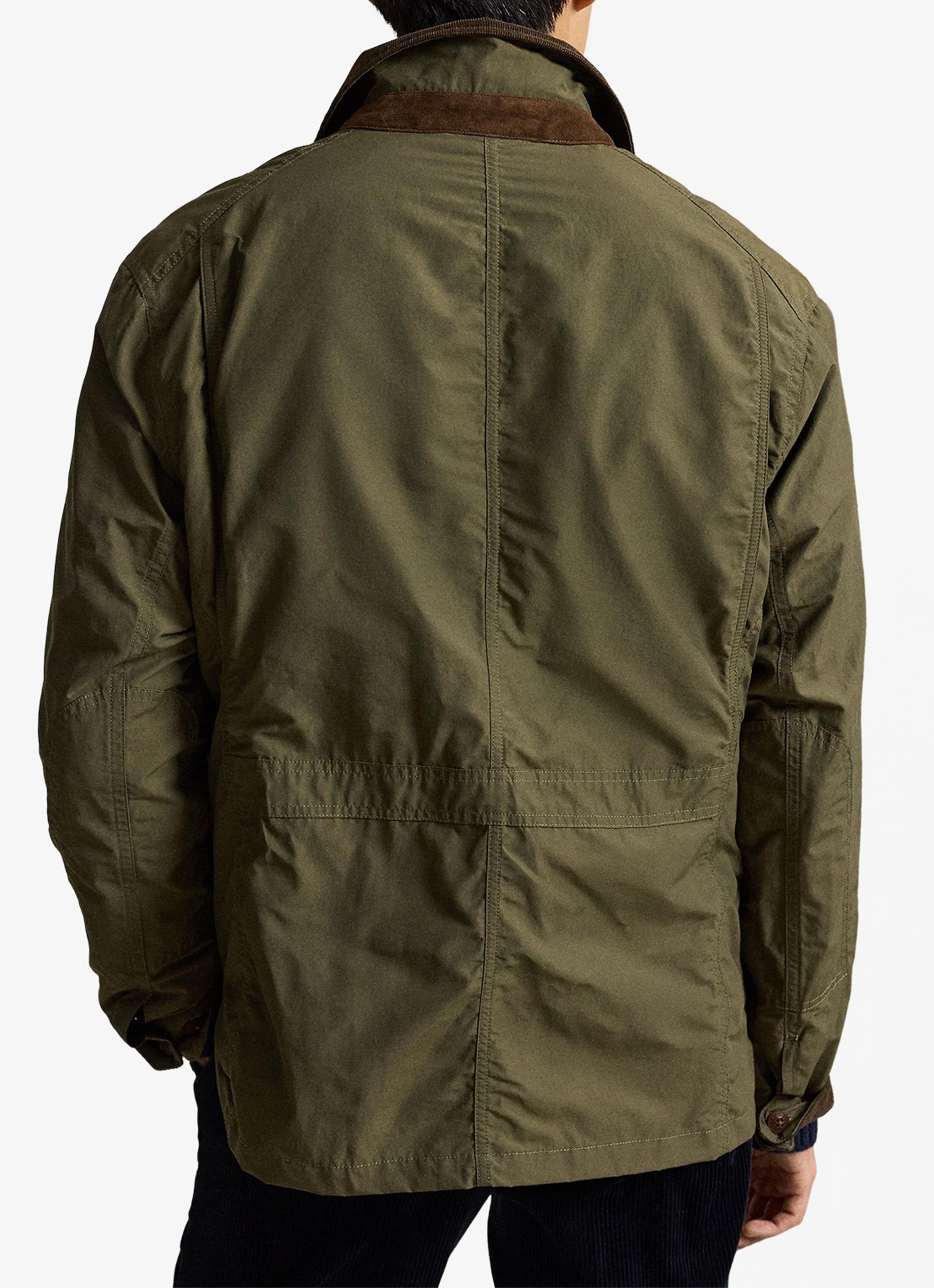 Ralph Lauren Jack met details van corduroy en opgestikte zakken - achterkant 3 canopy olive / olijfgroen
