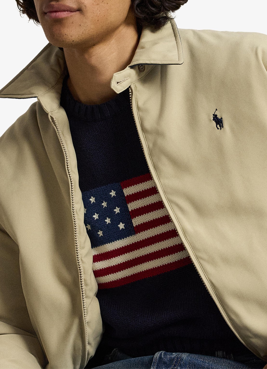 Ralph Lauren Jack met donsvulling en steekzakken - detail 4 khaki uniform / khaki