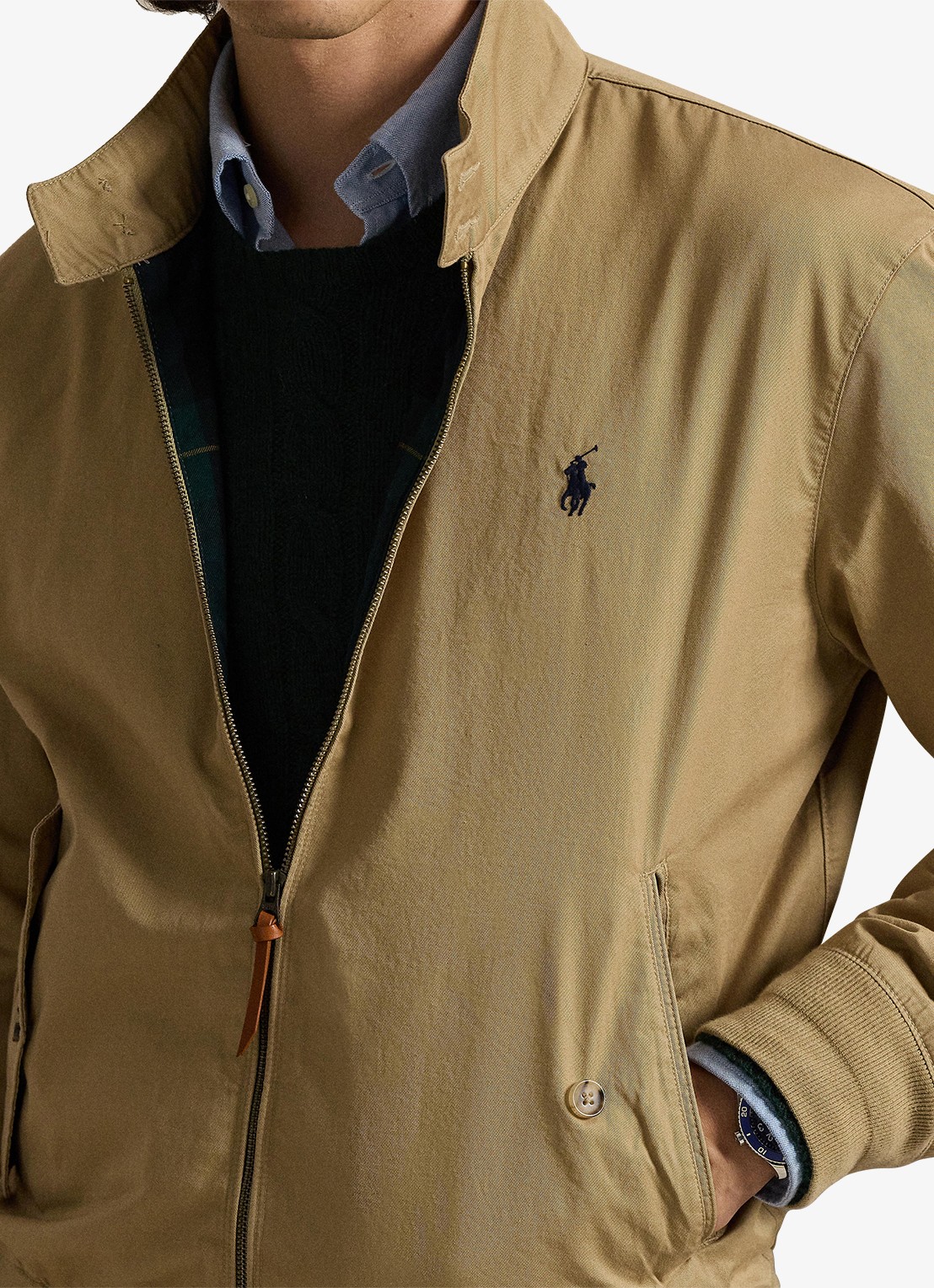 Ralph Lauren Jack met klepzakken en logoborduring - detail 5 cafe tan / beige