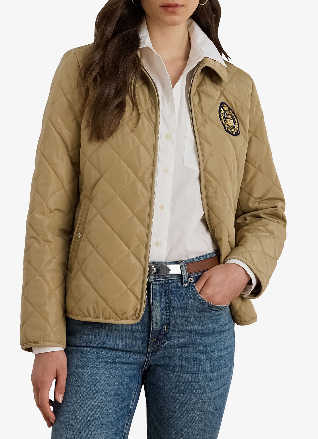 Ralph Lauren Jack met quilt patroon - detail 2 beige