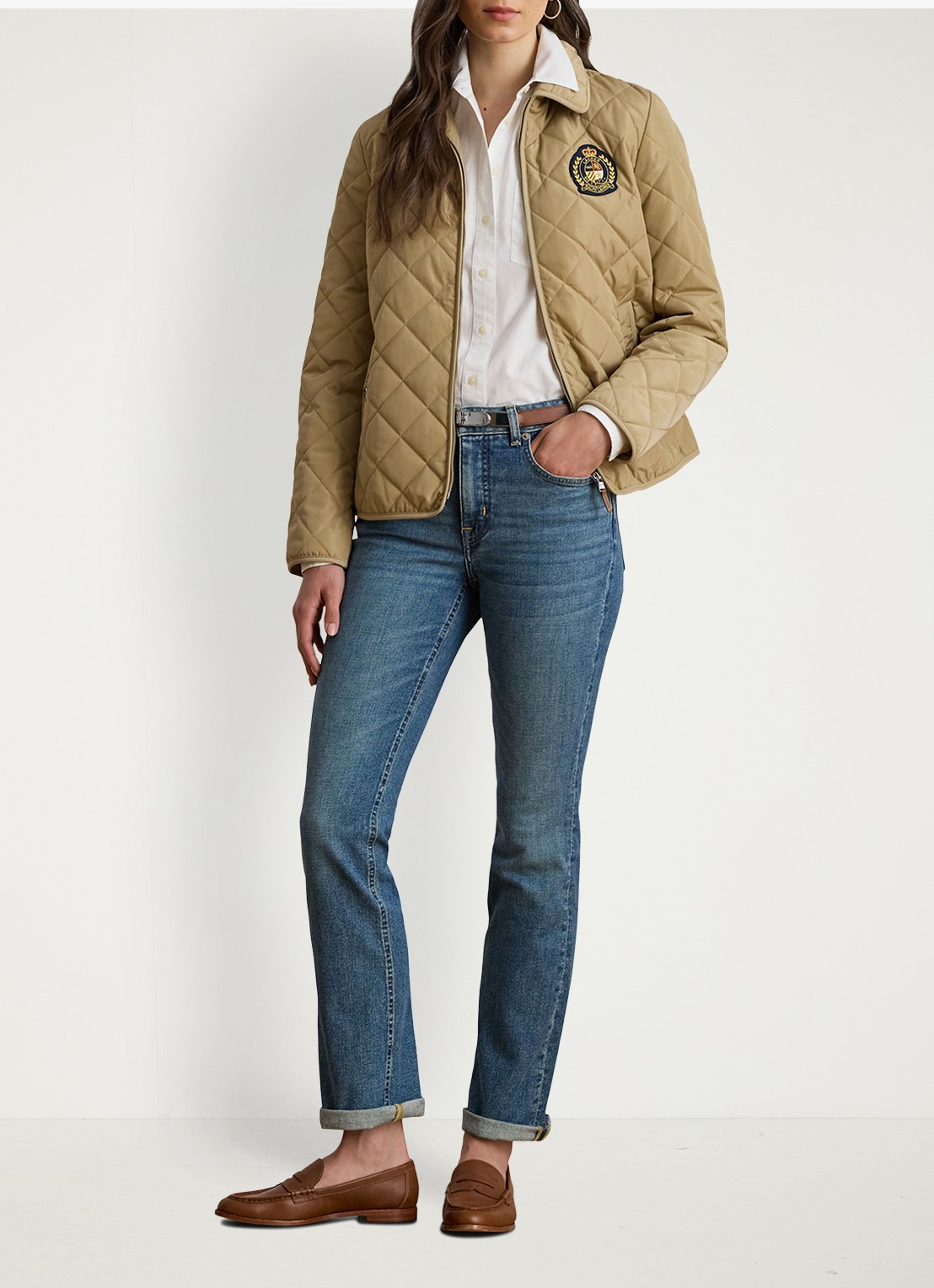 Ralph Lauren Jack met quilt patroon - voorkant 8 beige