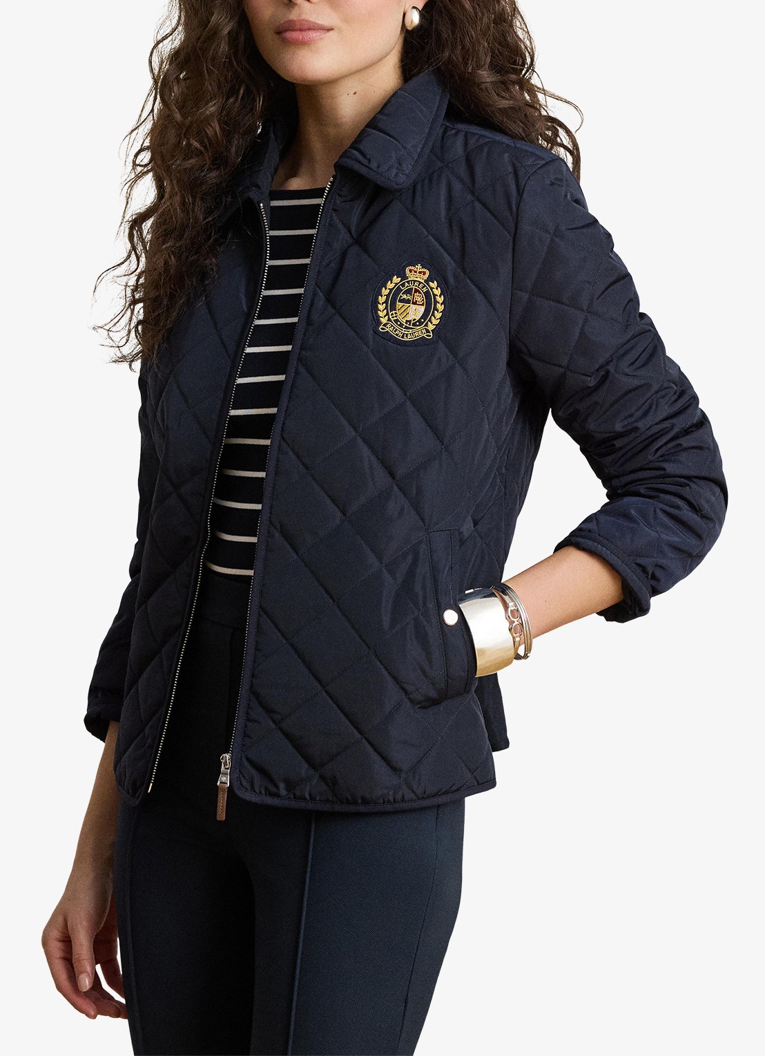 Ralph Lauren Jack met quilt patroon - detail donkerblauw