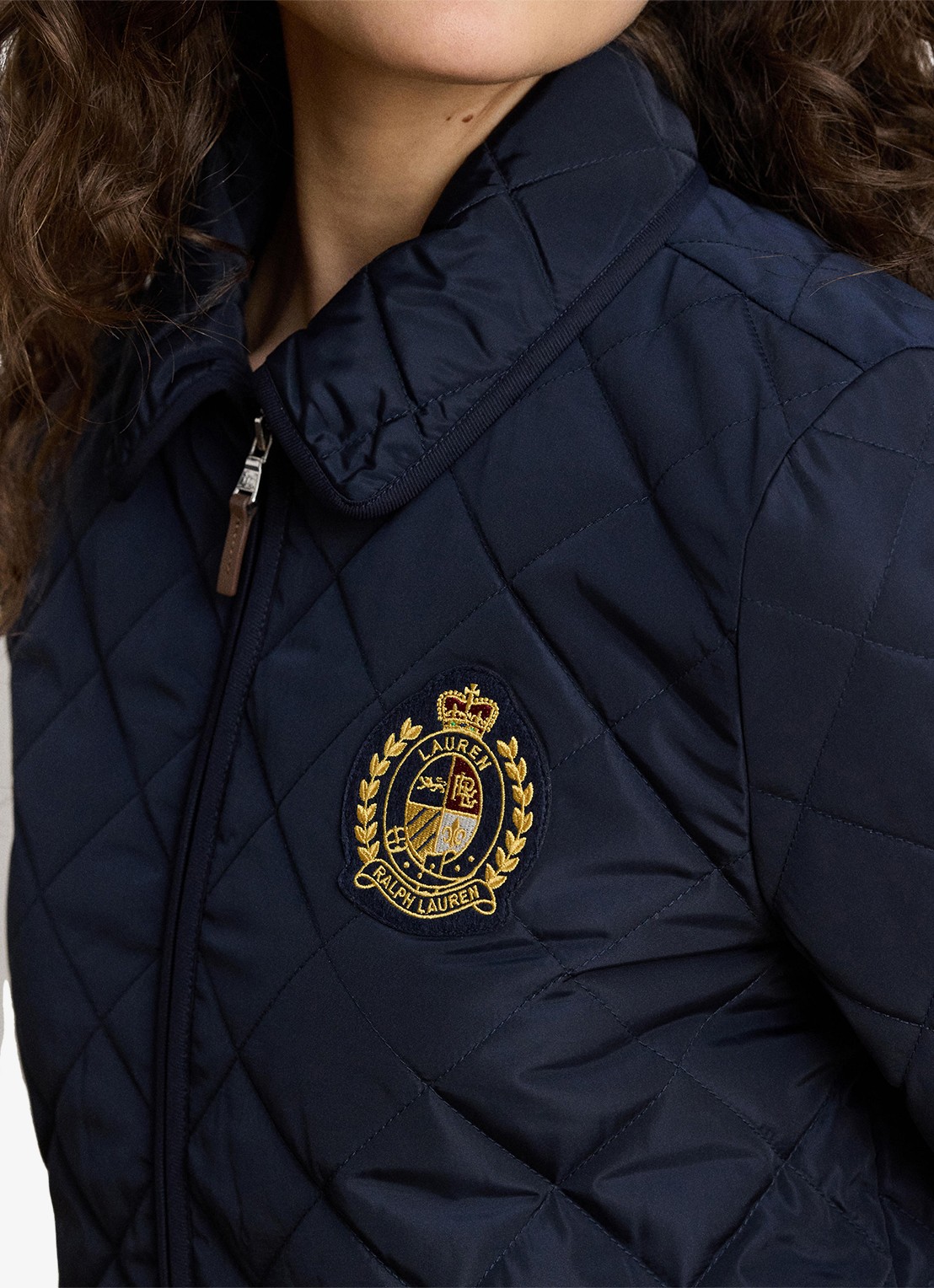 Ralph Lauren Jack met quilt patroon - detail 2 donkerblauw