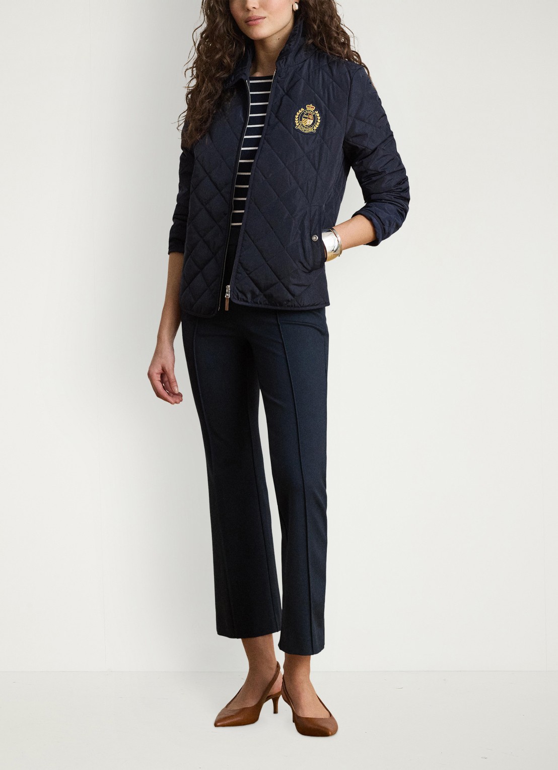 Ralph Lauren Jack met quilt patroon - voorkant 4 donkerblauw