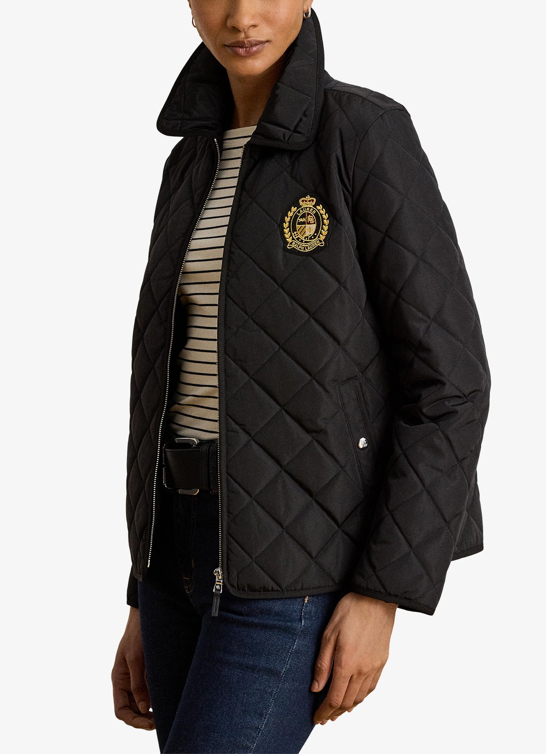 Ralph Lauren Jack met quilt patroon - detail 2 zwart
