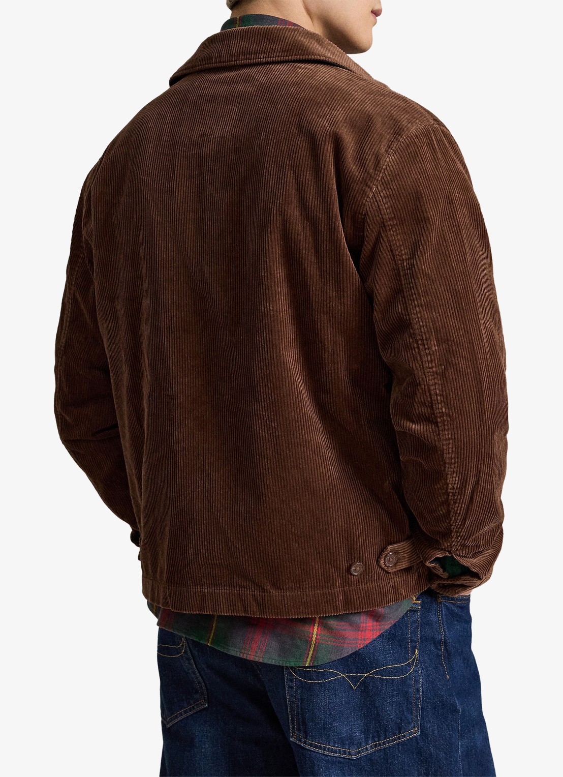 Ralph Lauren Jack van corduroy met logoborduring - achterkant 5 pale russet / bruin
