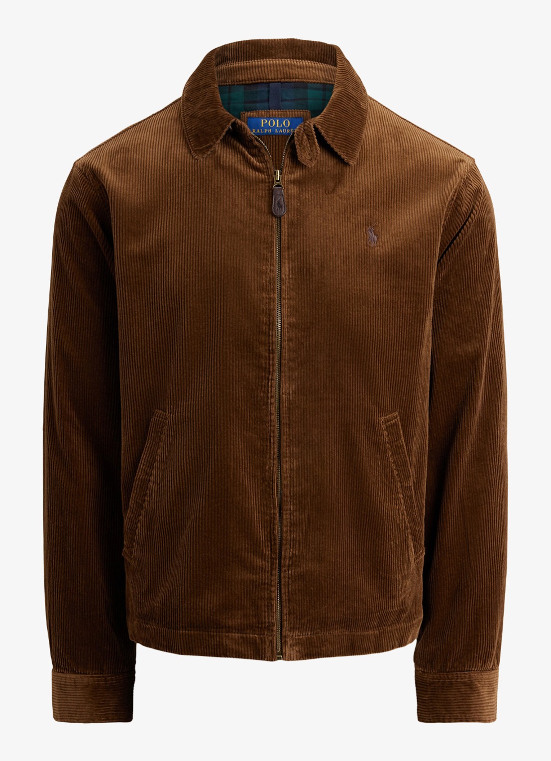 Ralph Lauren Jack van corduroy met logoborduring - voorkant pale russet / bruin