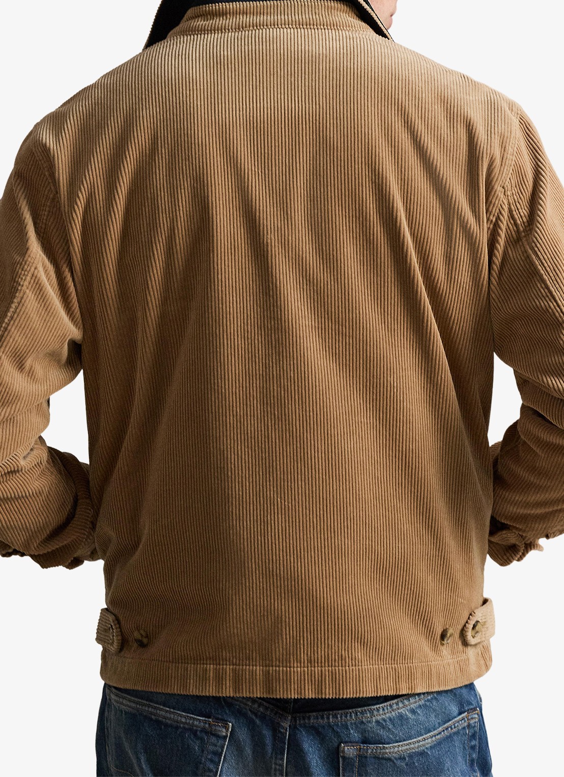 Ralph Lauren Jack van corduroy met logoborduring - achterkant 3 vintage khaki / khaki
