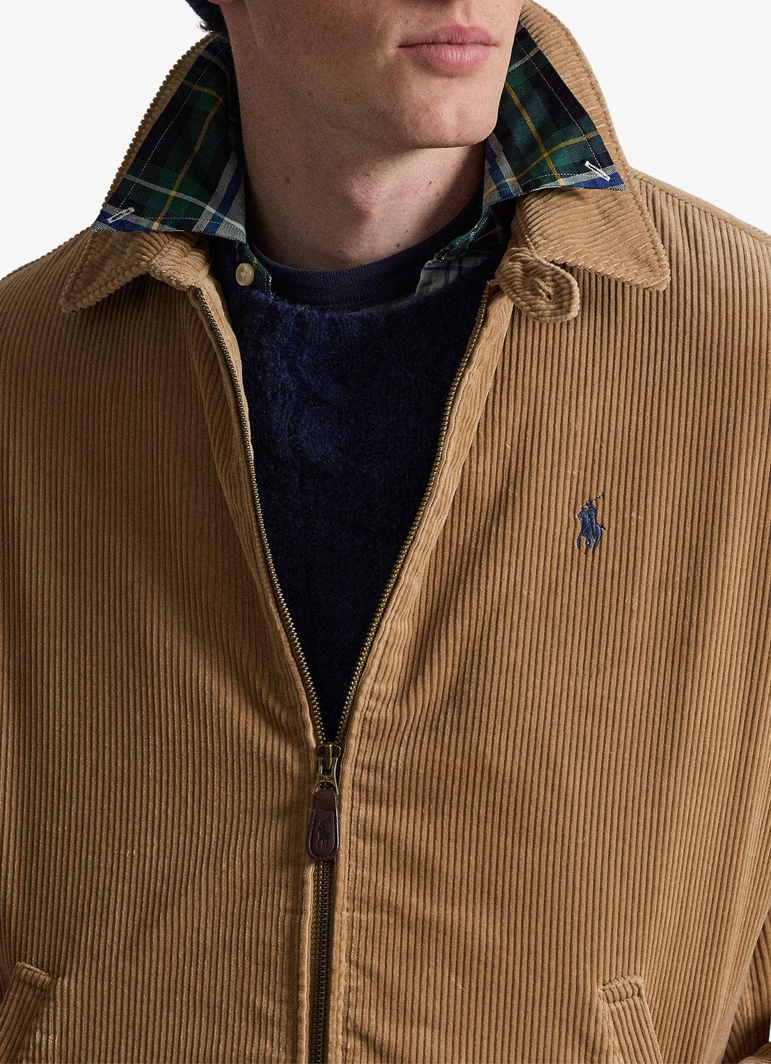 Ralph Lauren Jack van corduroy met logoborduring - detail 5 vintage khaki / khaki