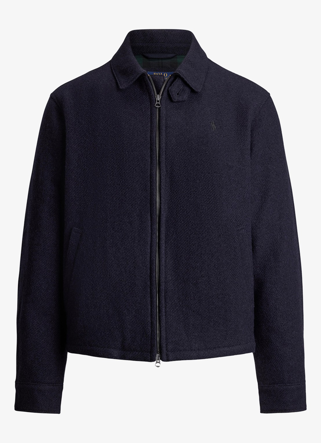 Ralph Lauren Jack van wol met steekzakken - voorkant collection navy / donkerblauw