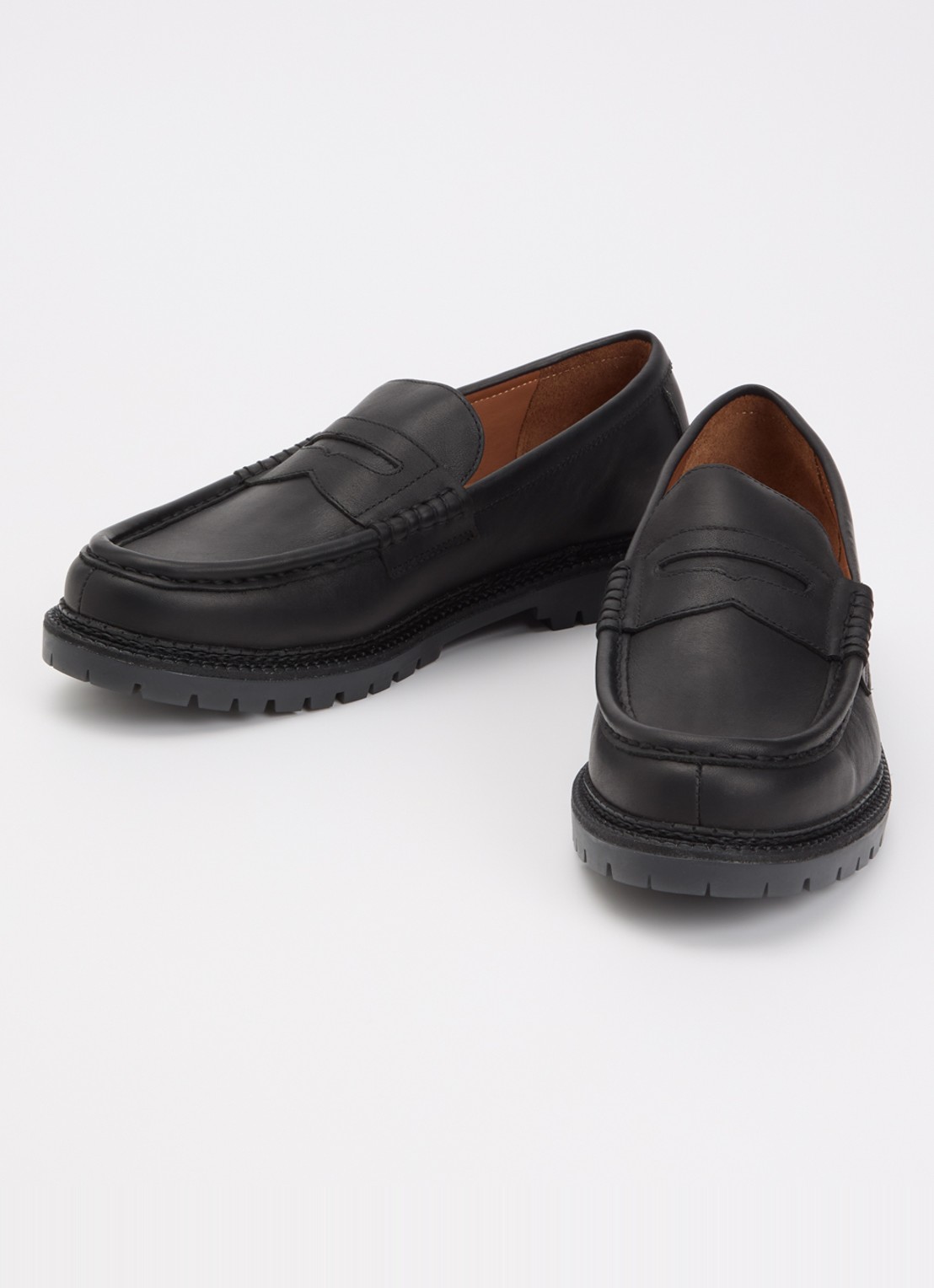 Ralph Lauren Jett loafer van leer - detail 2 zwart