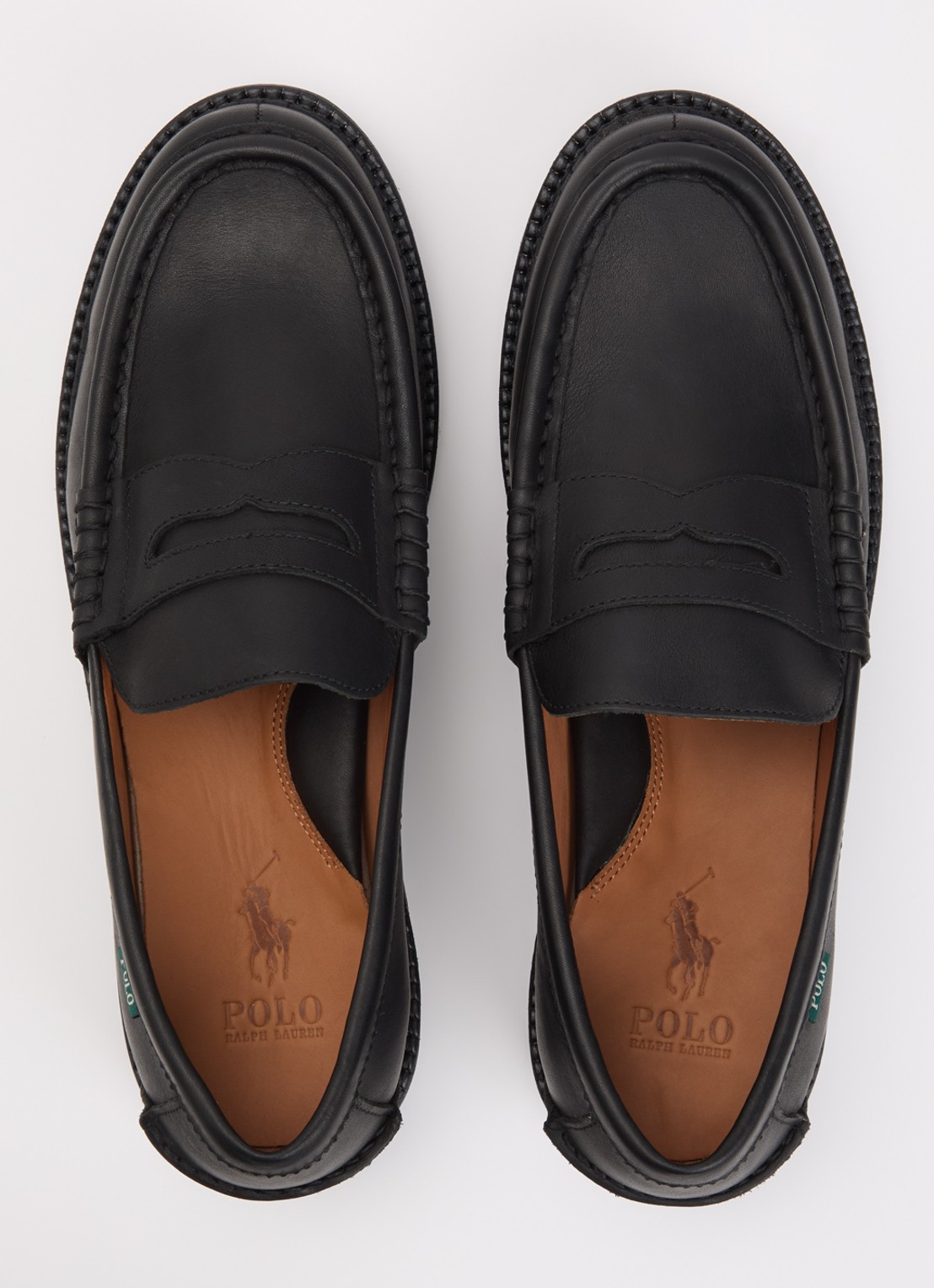 Ralph Lauren Jett loafer van leer - detail 3 zwart