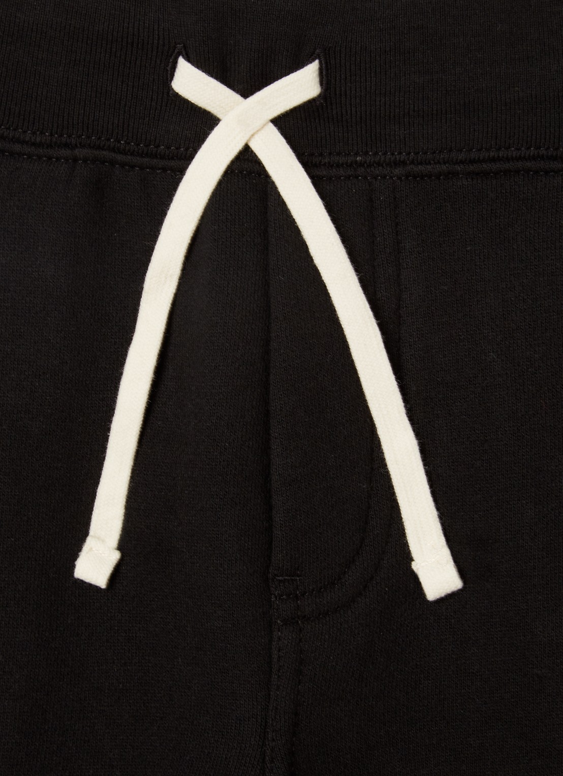 Ralph Lauren Joggingbroek met logoborduring en trekkoord  - detail zwart