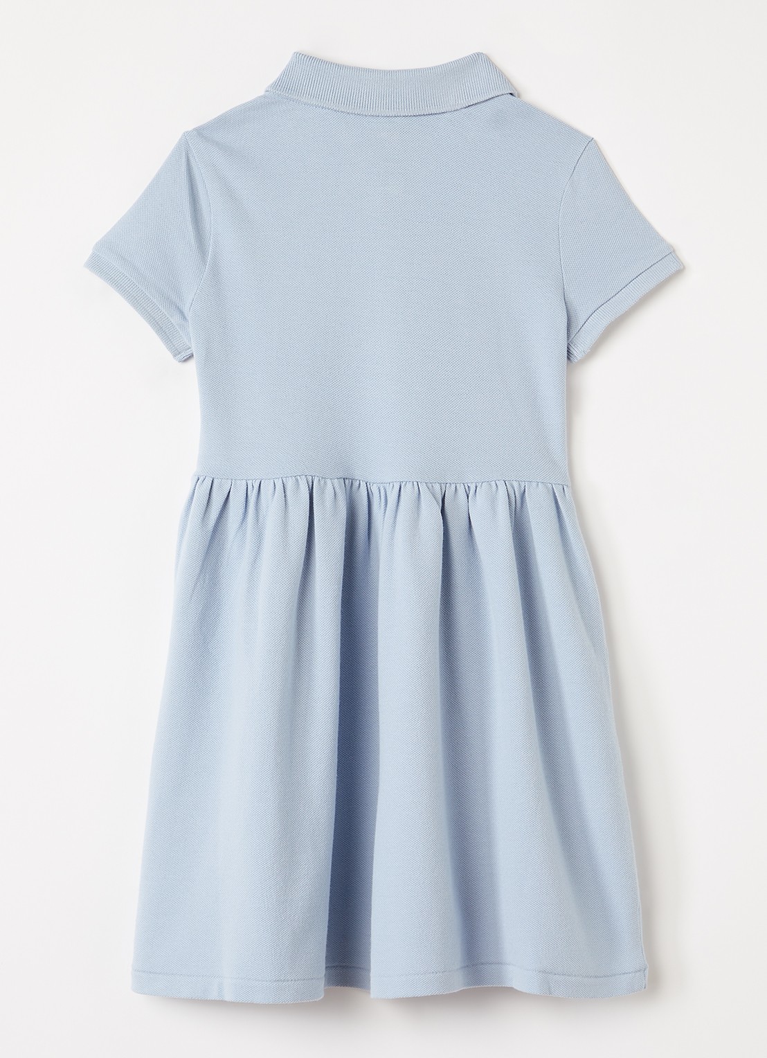 Ralph Lauren Jurk met logoborduring - voorkant 2 lichtblauw