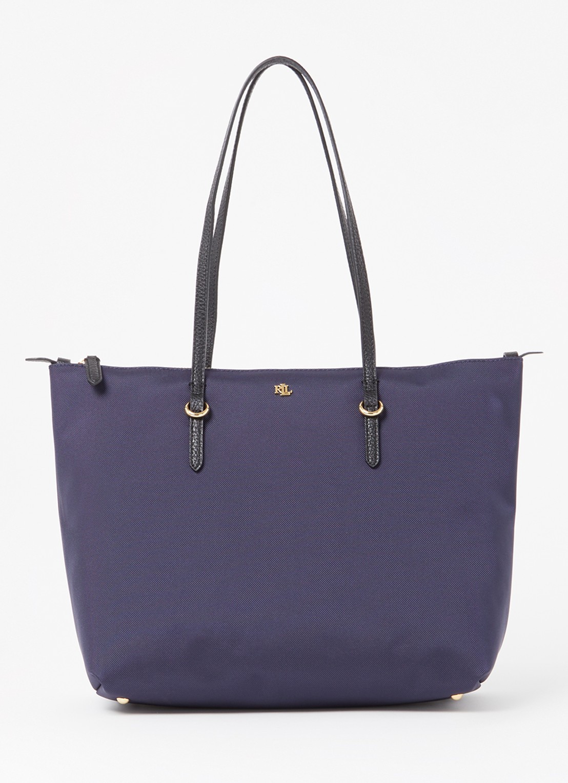 Ralph Lauren Keaton schoudertas met logo - voorkant donkerblauw