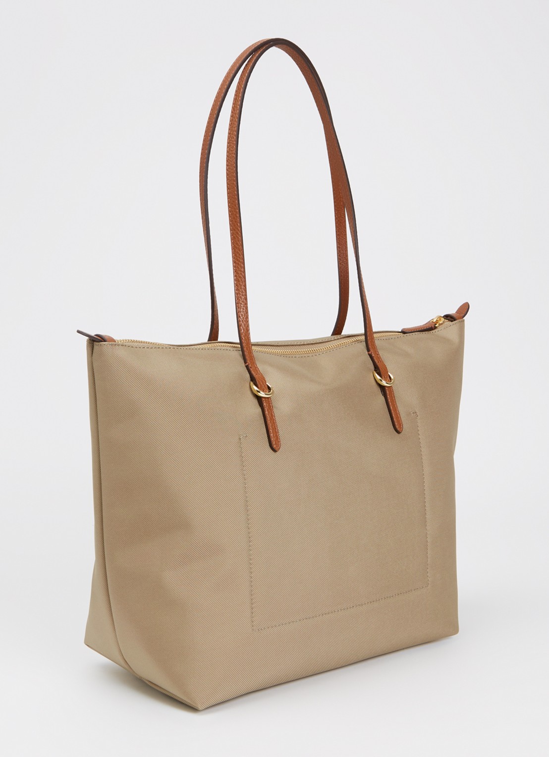 Ralph Lauren Keaton shopper met logo - achterkant zand