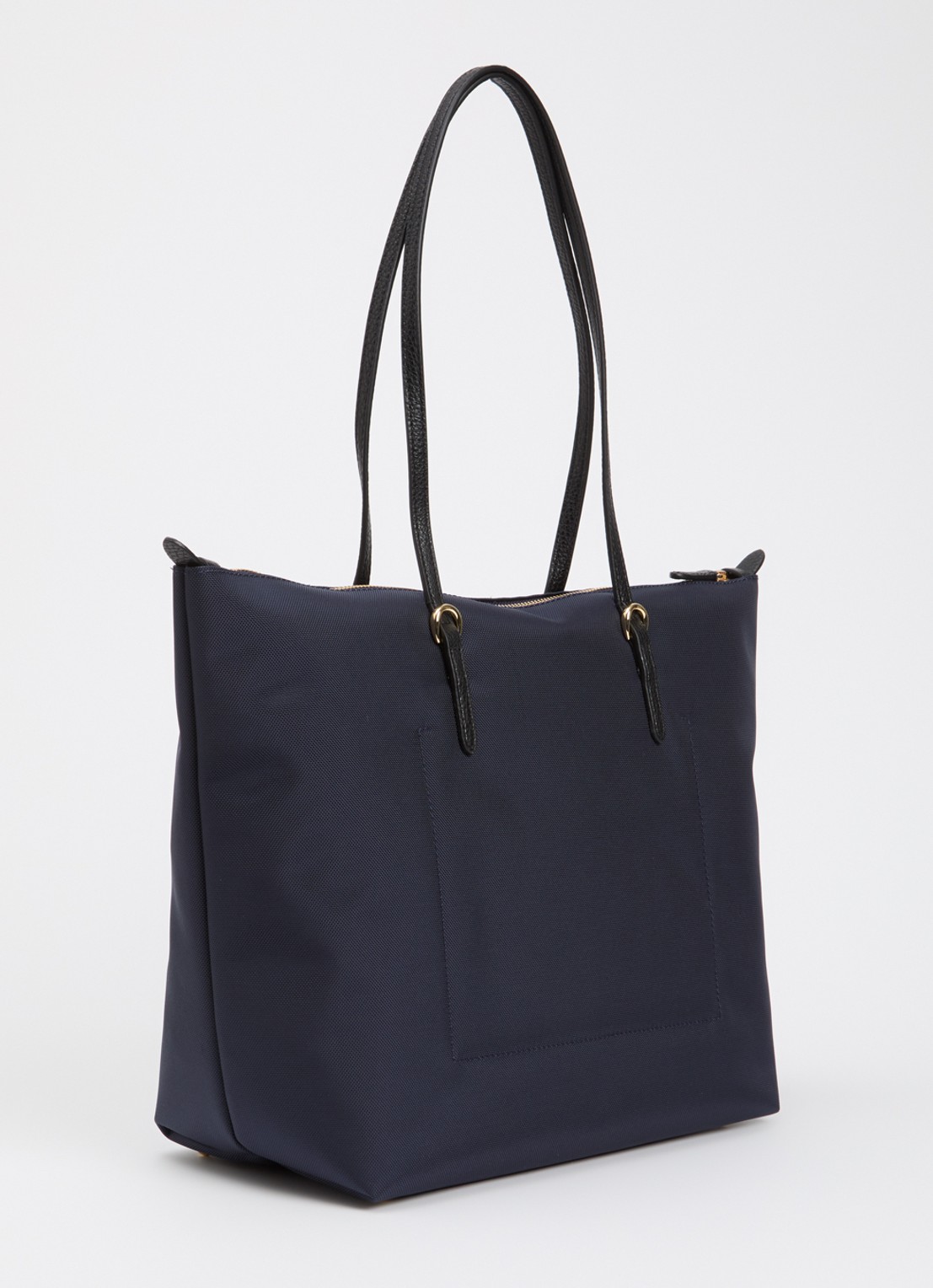 Ralph Lauren Keaton shopper met logo - achterkant donkerblauw