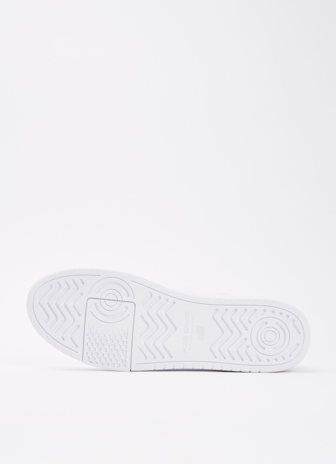Ralph Lauren Kenmare sneaker van leer met details van suède - detail 3 wit