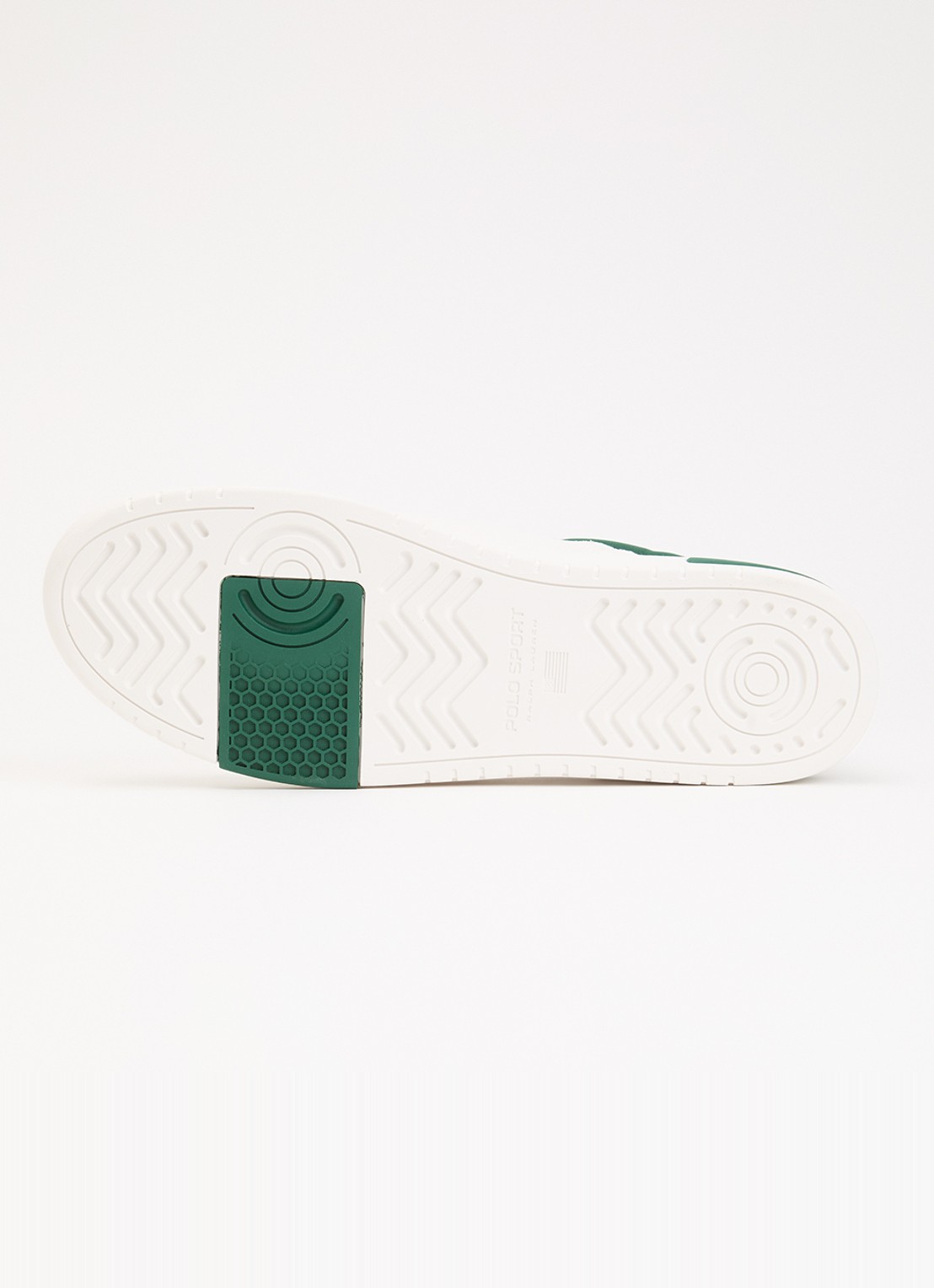 Ralph Lauren Kenmare sneaker van leer  - detail 5 groen